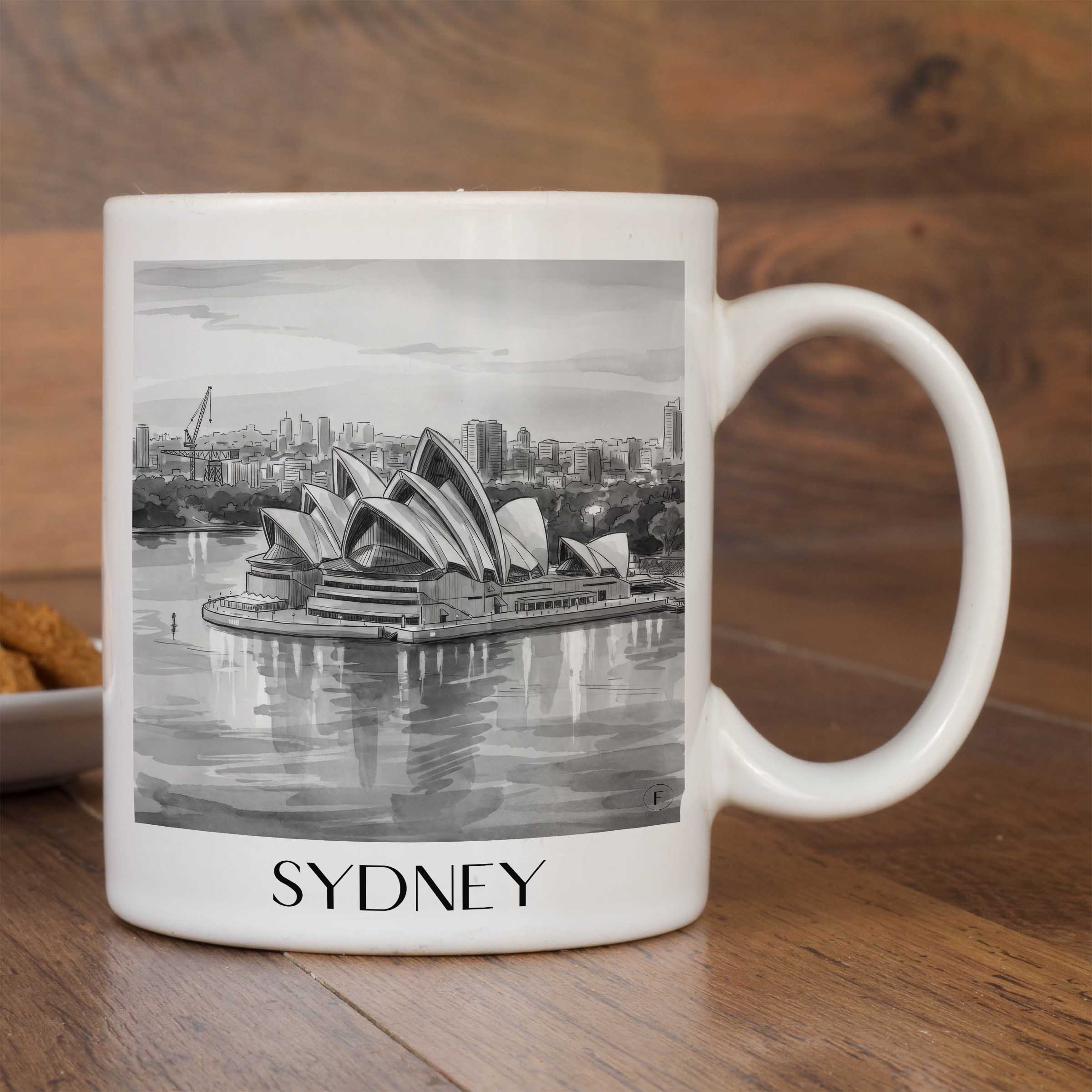 sydney-australien-kaffeebecher-aquarell-schwarz-weiss