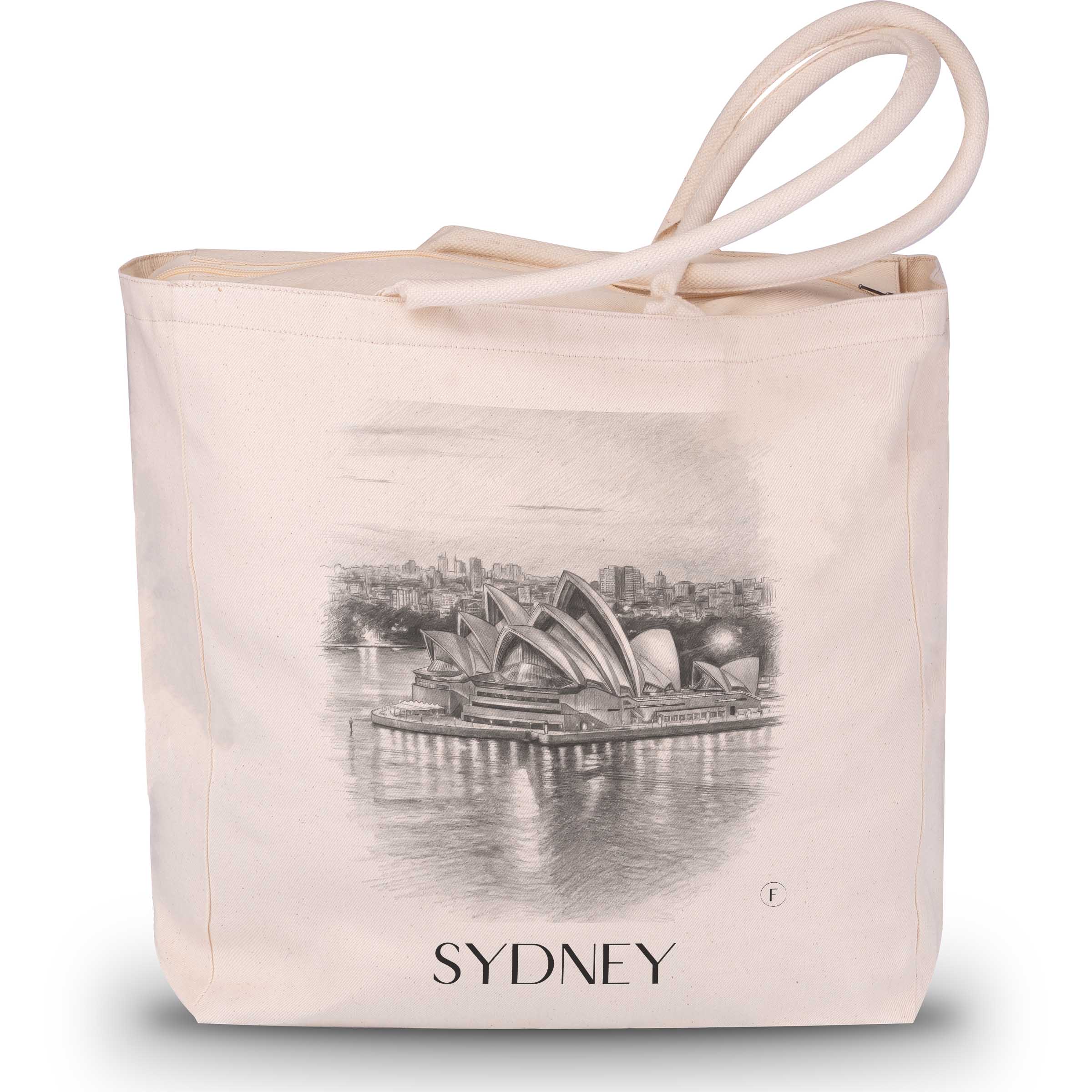 Sydney - Australien Tote Bag - Einkaufstasche im Zeichnung Stil