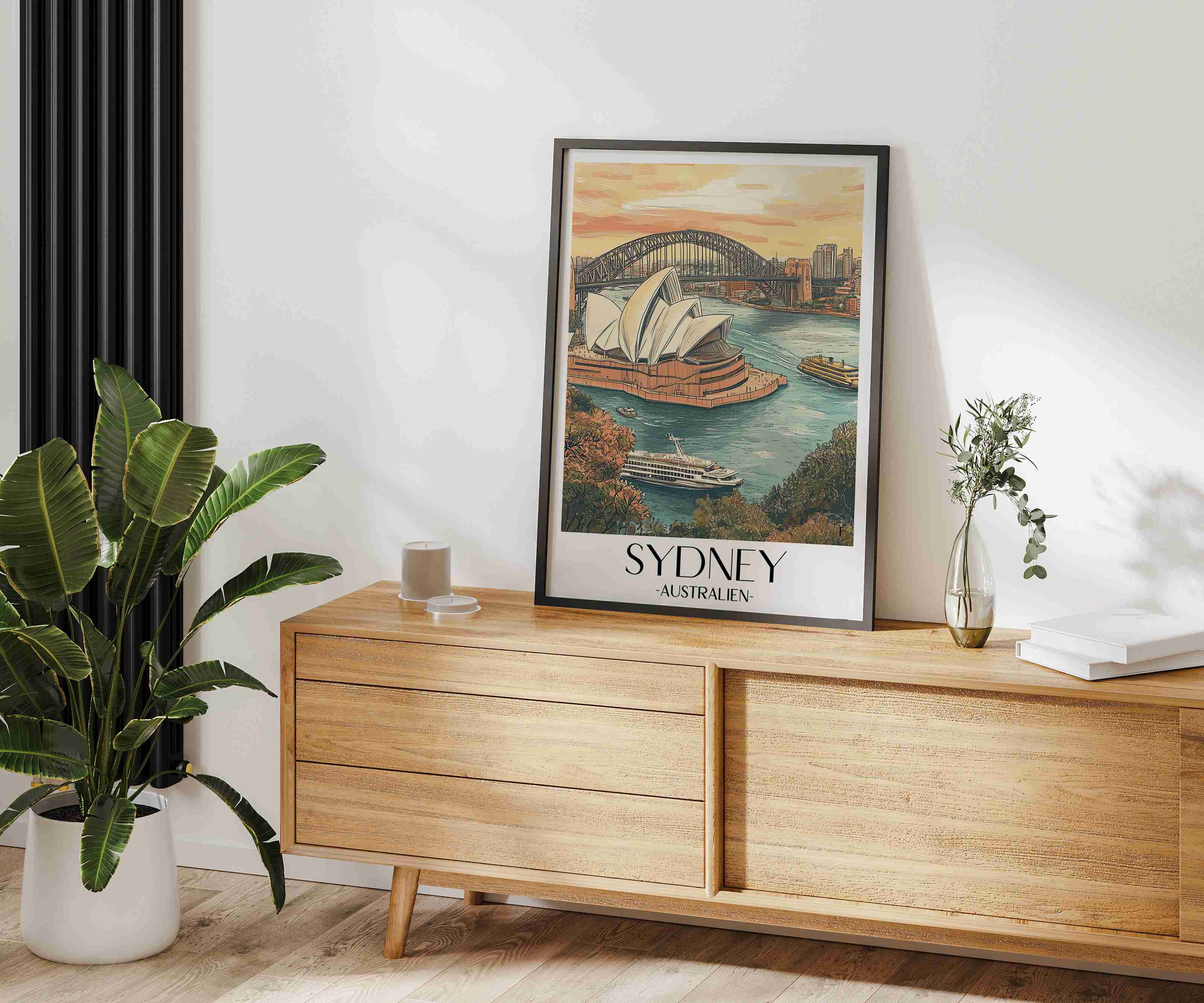 sydney-australien-poster-aquarell