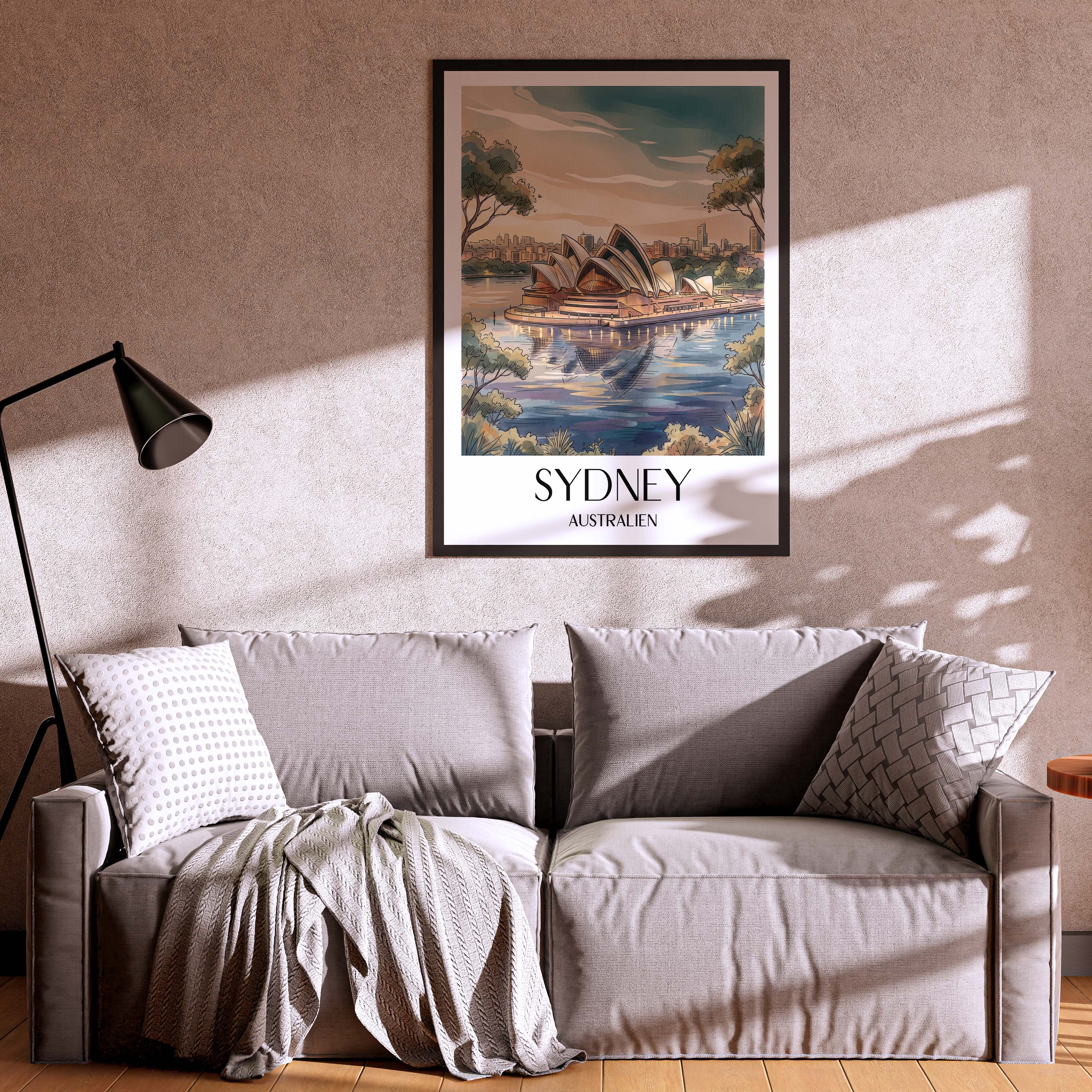 sydney-australien-poster-aquarell