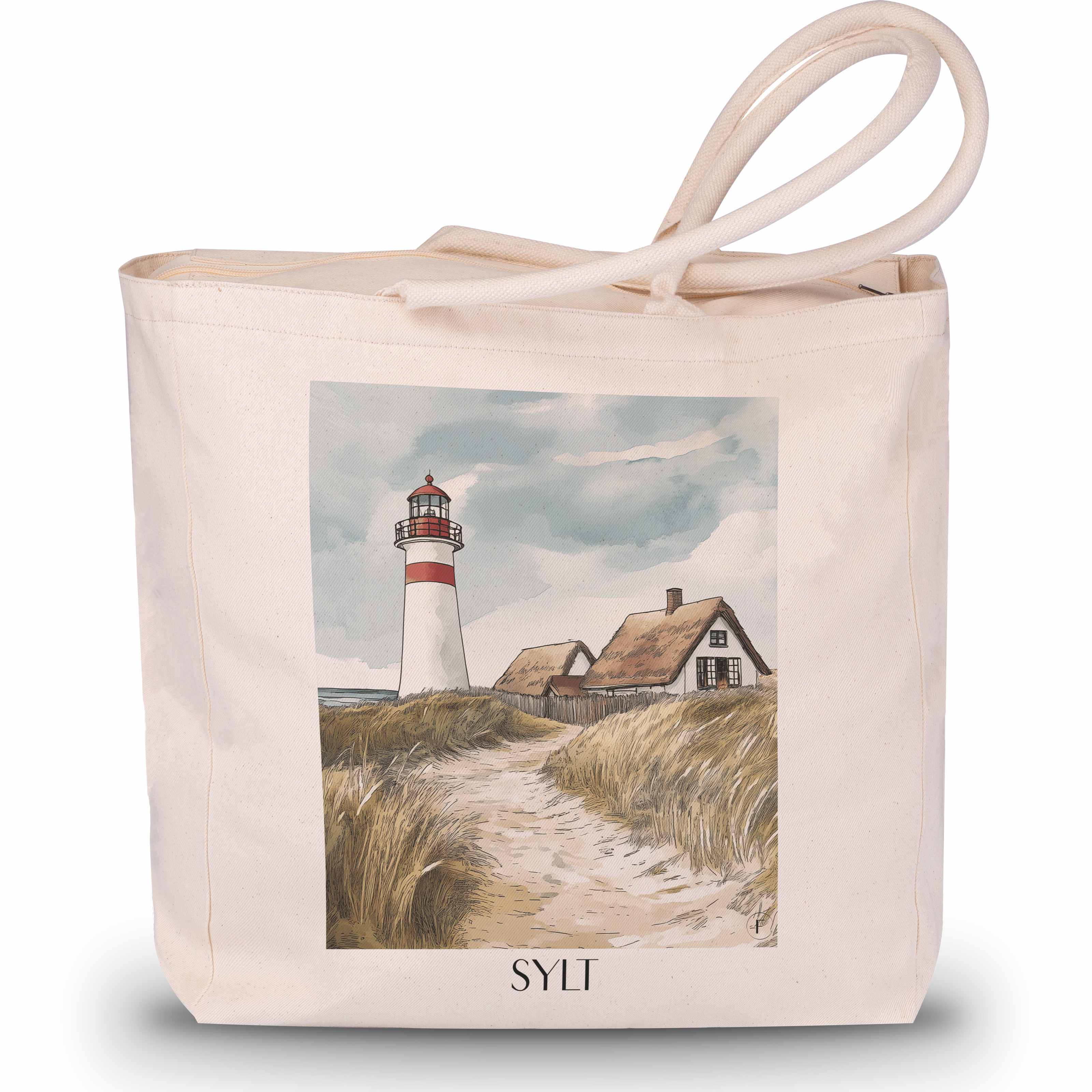 sylt-deutschland-einkaufstasche-aquarell