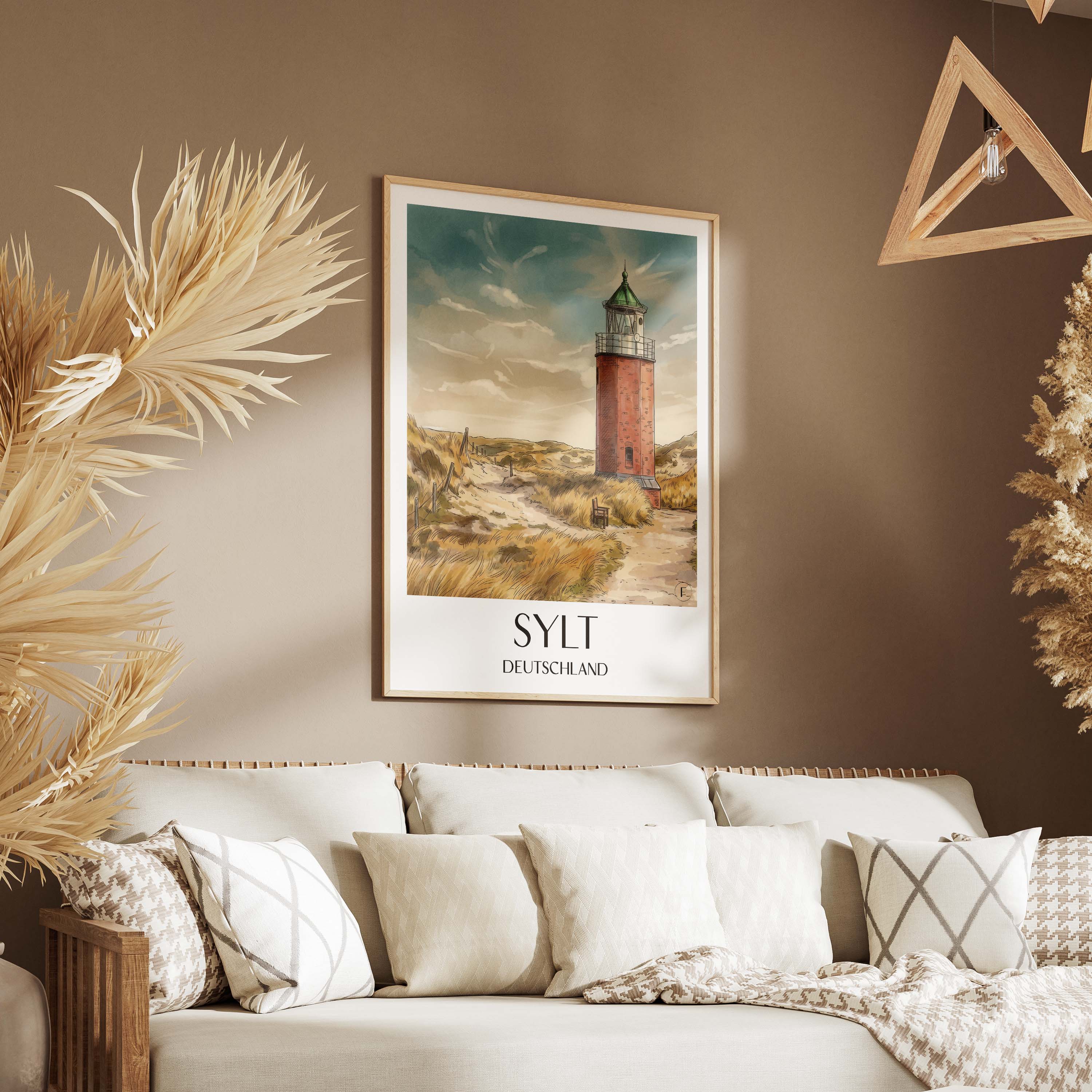 sylt-deutschland-poster-aquarell