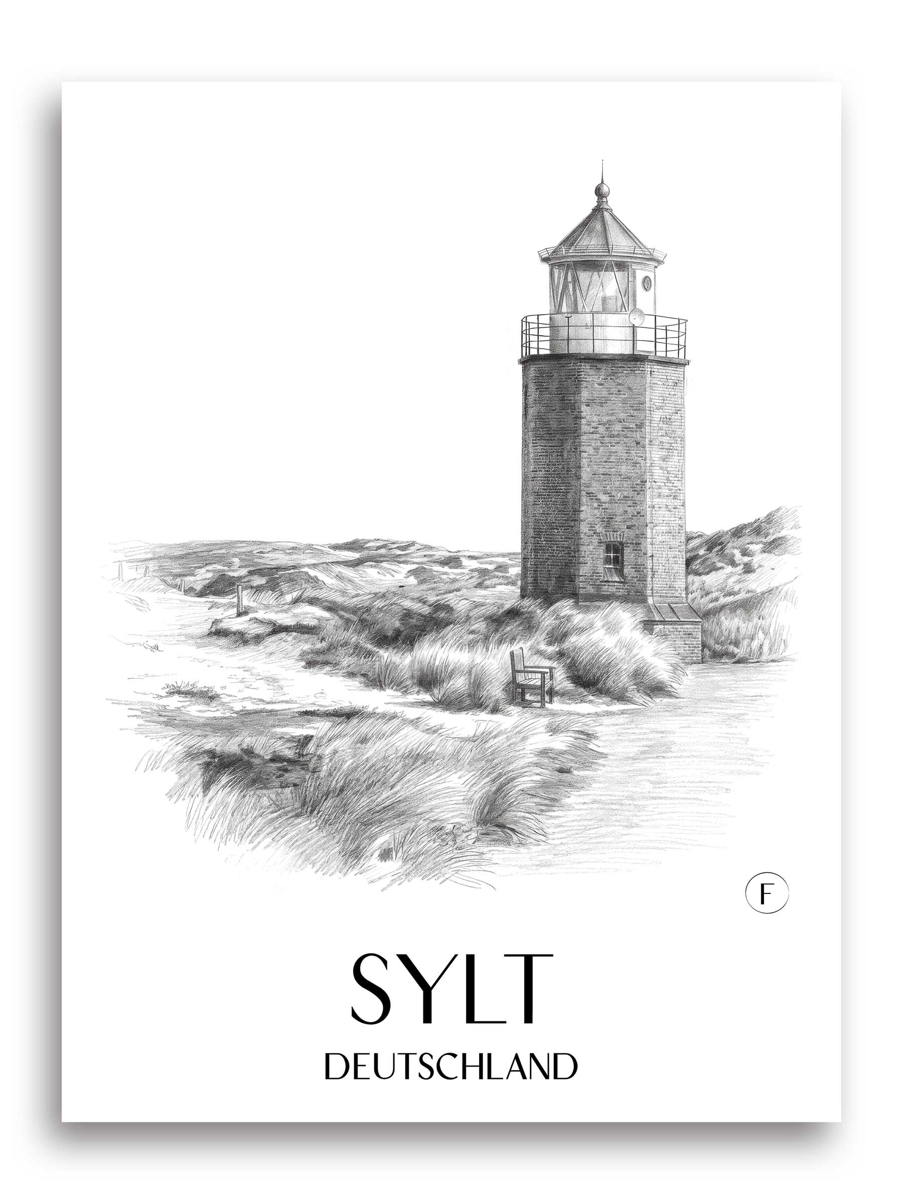sylt-deutschland-poster-bleistift-zeichnung-drawing