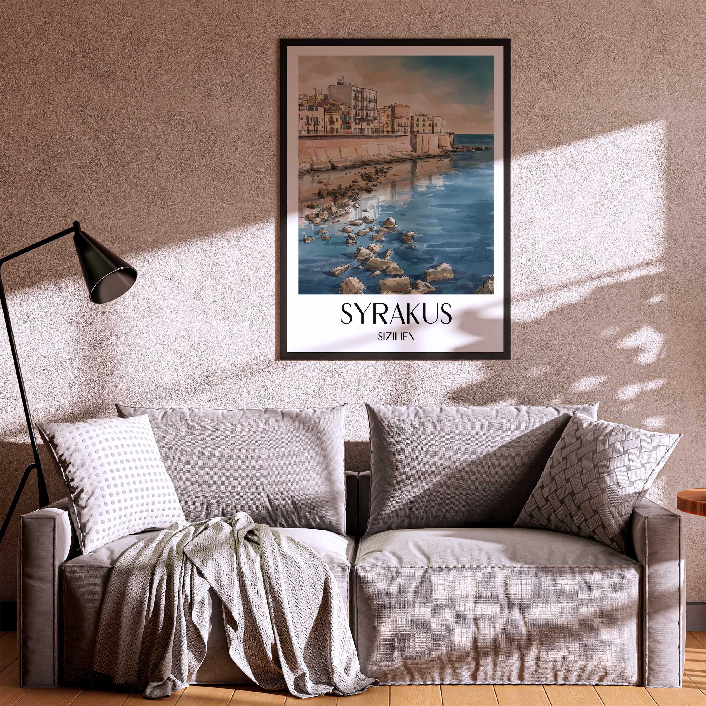 syrakus-sizilien-italien-poster-aquarell