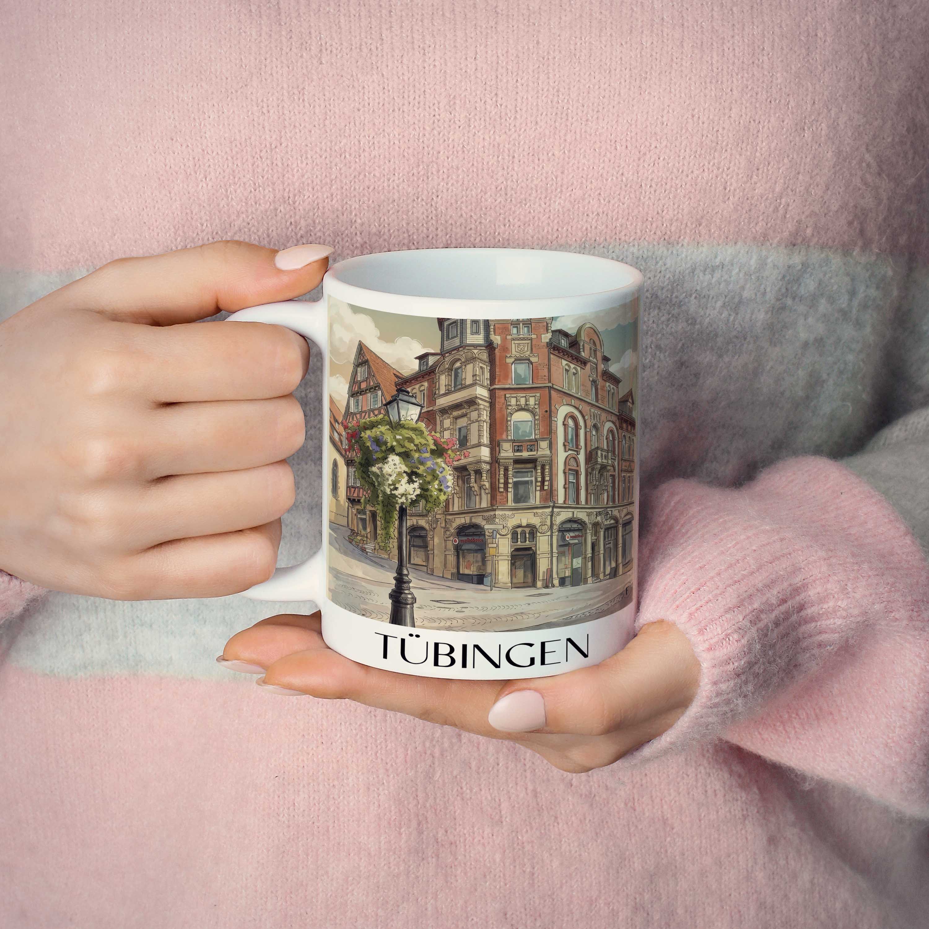 tübingen-deutschland-kaffeebecher-aquarell