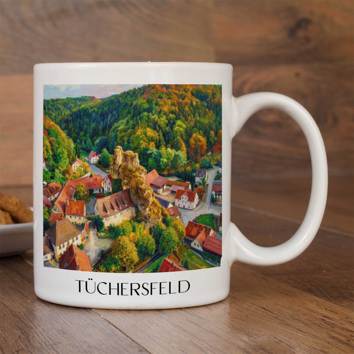 tüchersfeld-fränkische-schweiz-deutschland-kaffeebecher-oil-painting-oelgemaelde