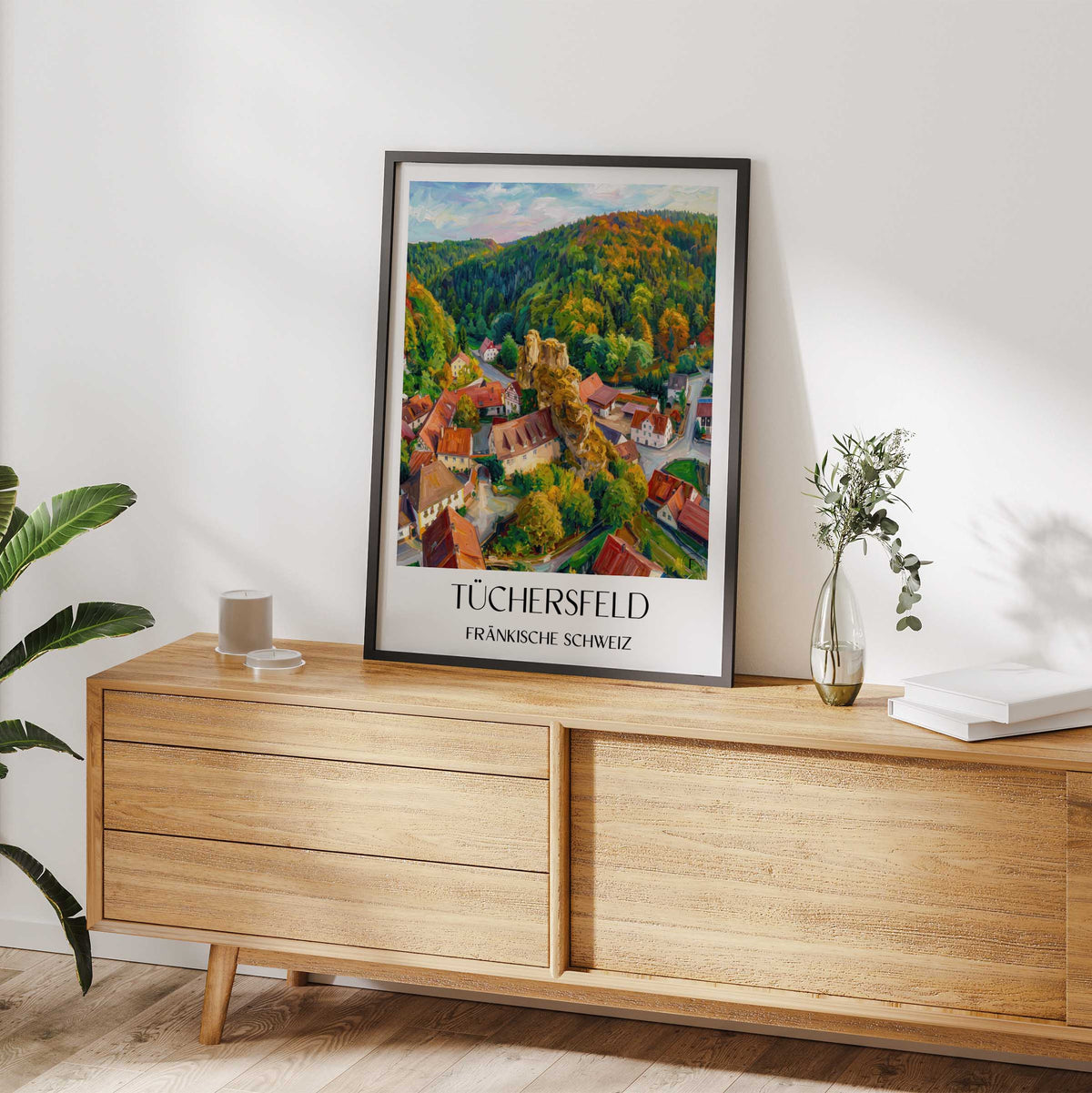 tüchersfeld-fränkische-schweiz-deutschland-poster-oil-painting-oelgemaelde