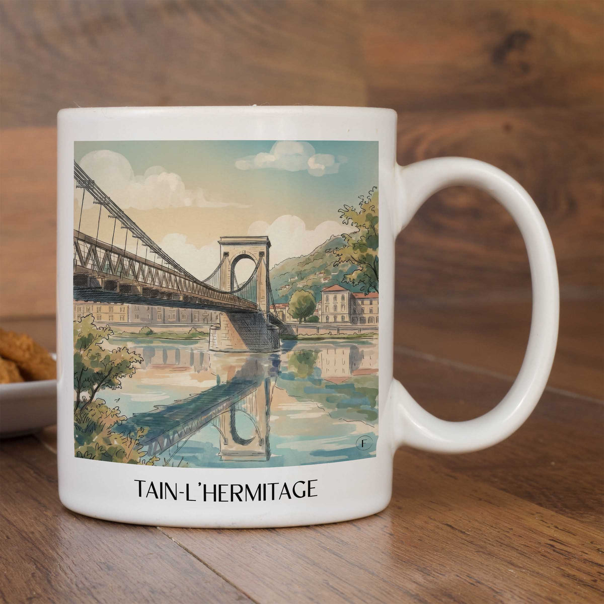 tain-l'hermitage-vallée-du-rhône-frankreich-kaffeebecher-aquarell