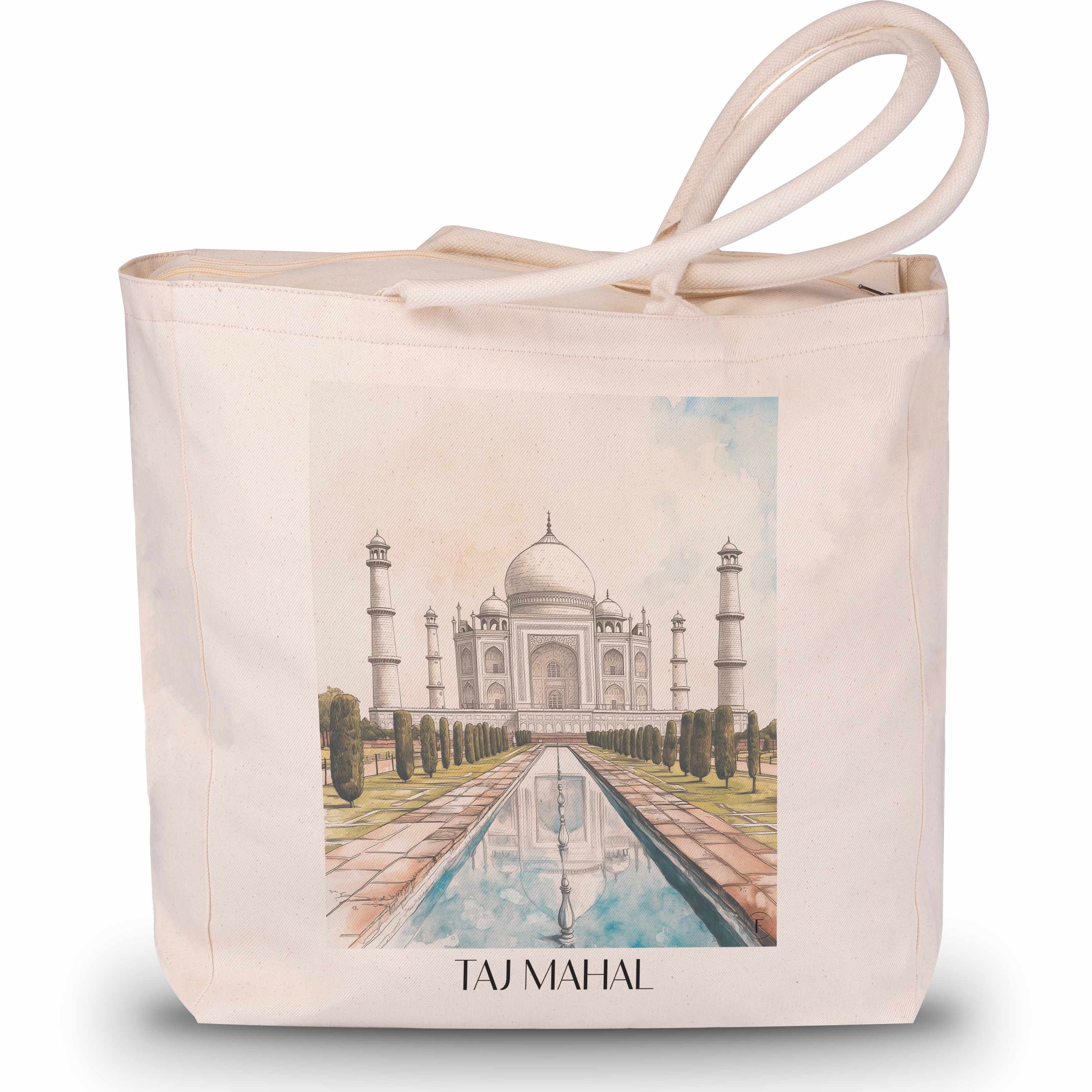taj-mahal-indien-einkaufstasche-aquarell