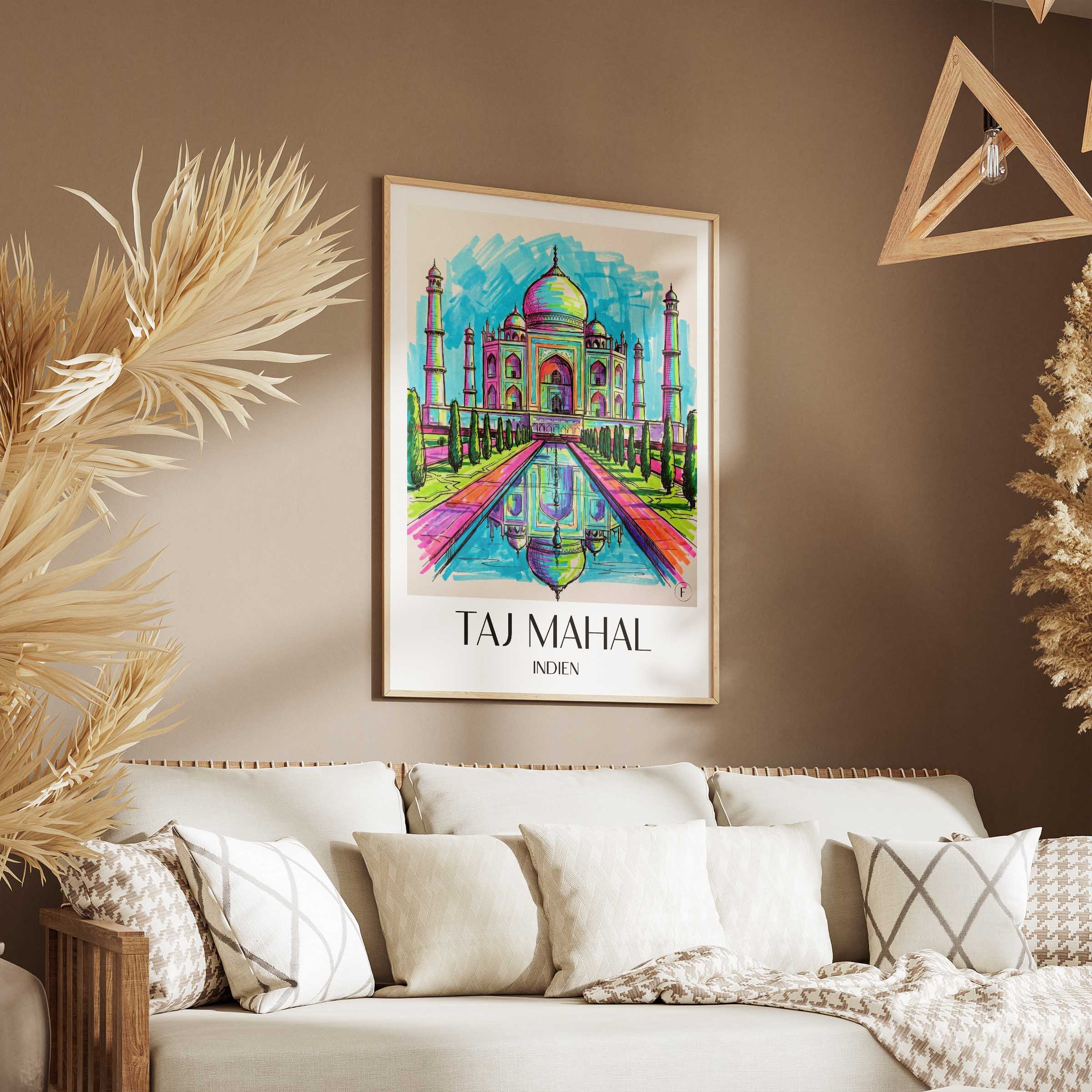 taj-mahal-indien-poster-graffiti