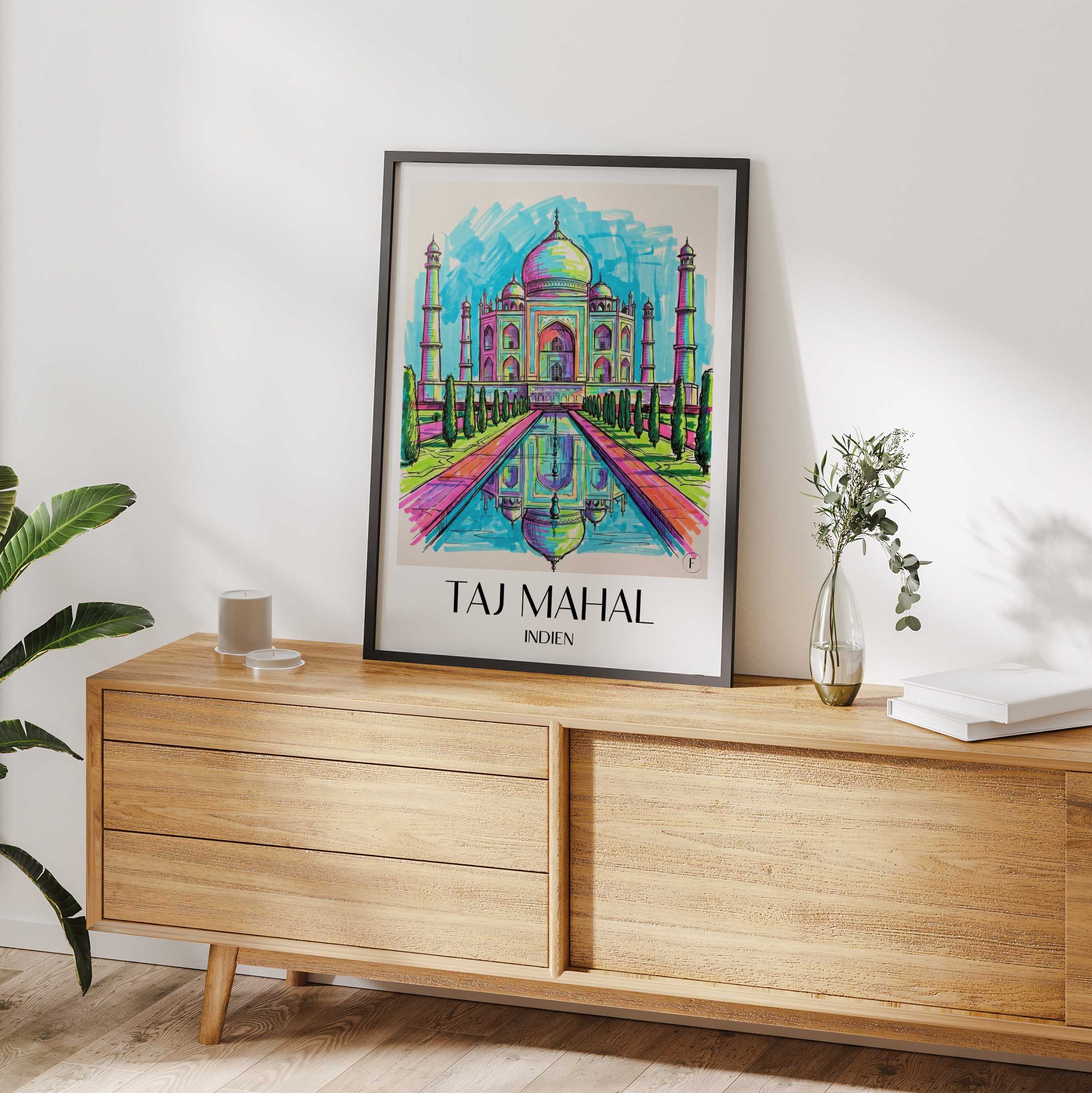 taj-mahal-indien-poster-graffiti
