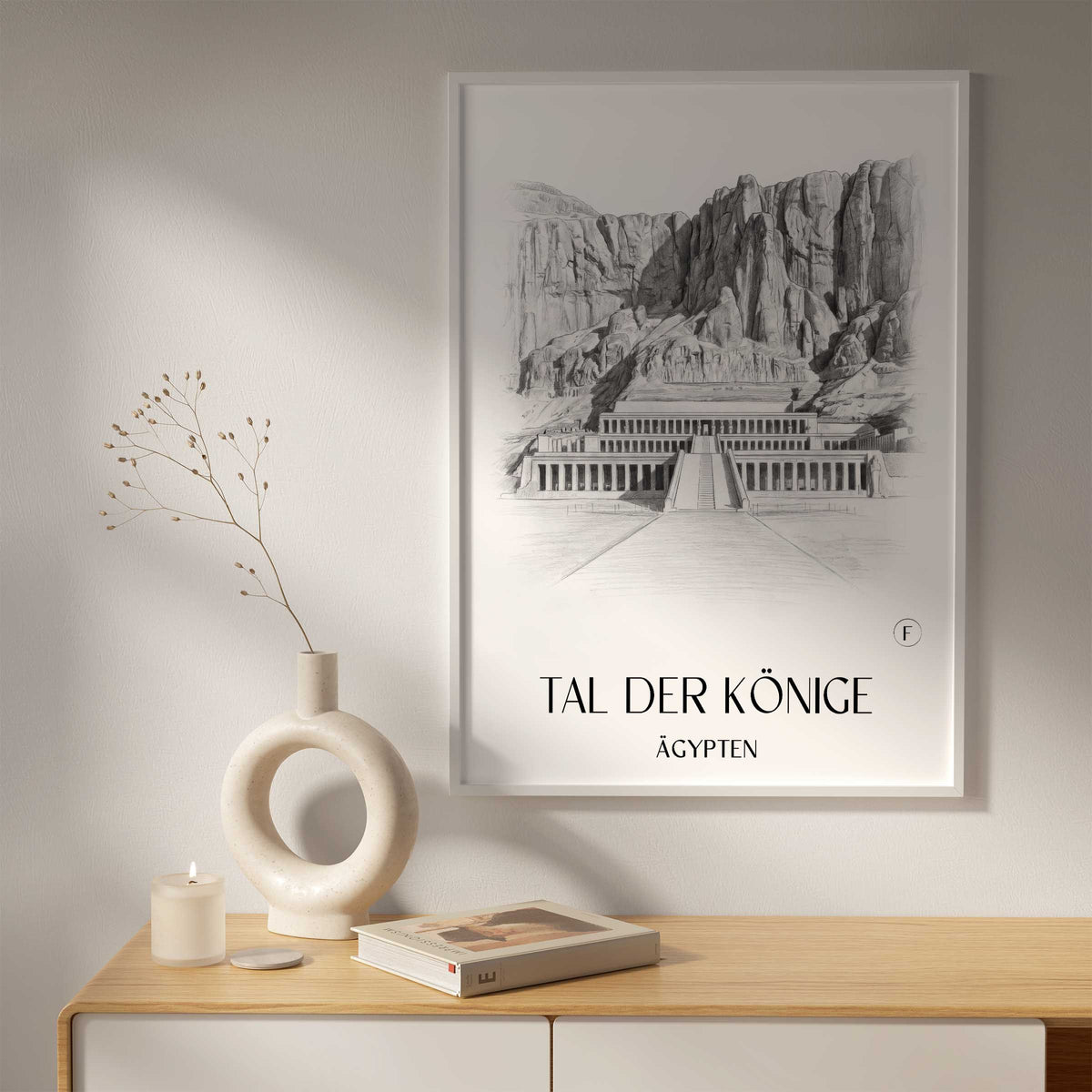 tal-der-könige-ägypten-poster-bleistift-zeichnung-drawing