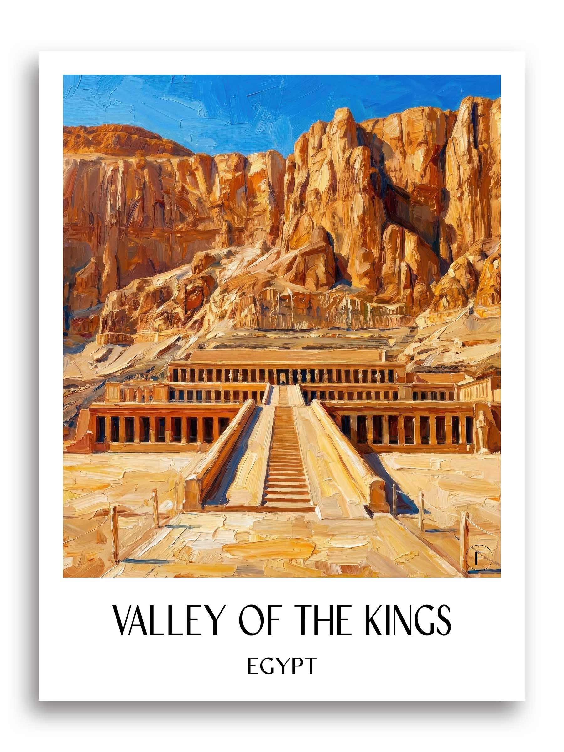 Tal der Könige Poster - - Ägypten Kunstdruck - Ölgemälde von A4 bis A1 - favplace