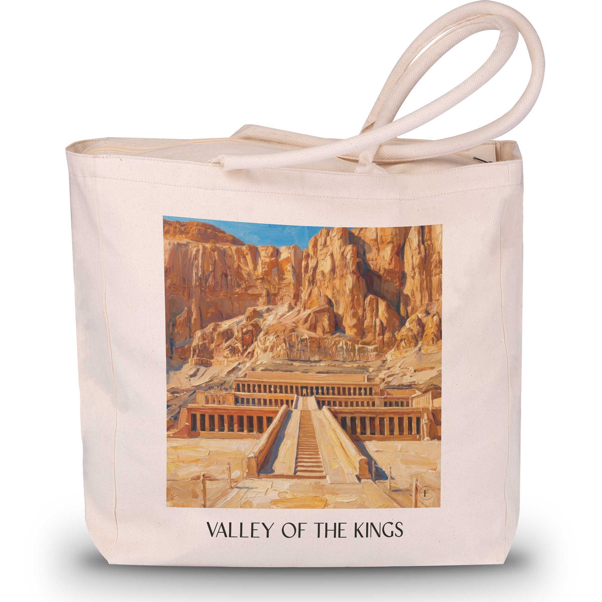 Tal der Könige - Ägypten Tote Bag - Einkaufstasche im Ölgemälde Stil - favplace