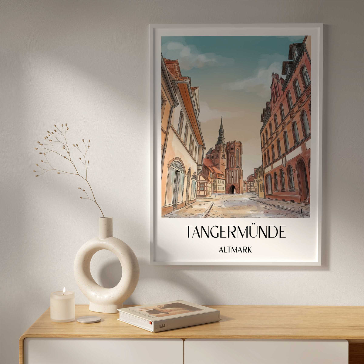 tangermünde-altmark-deutschland-poster-aquarell