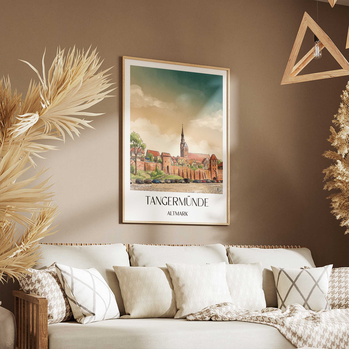 tangermünde-altmark-deutschland-poster-aquarell