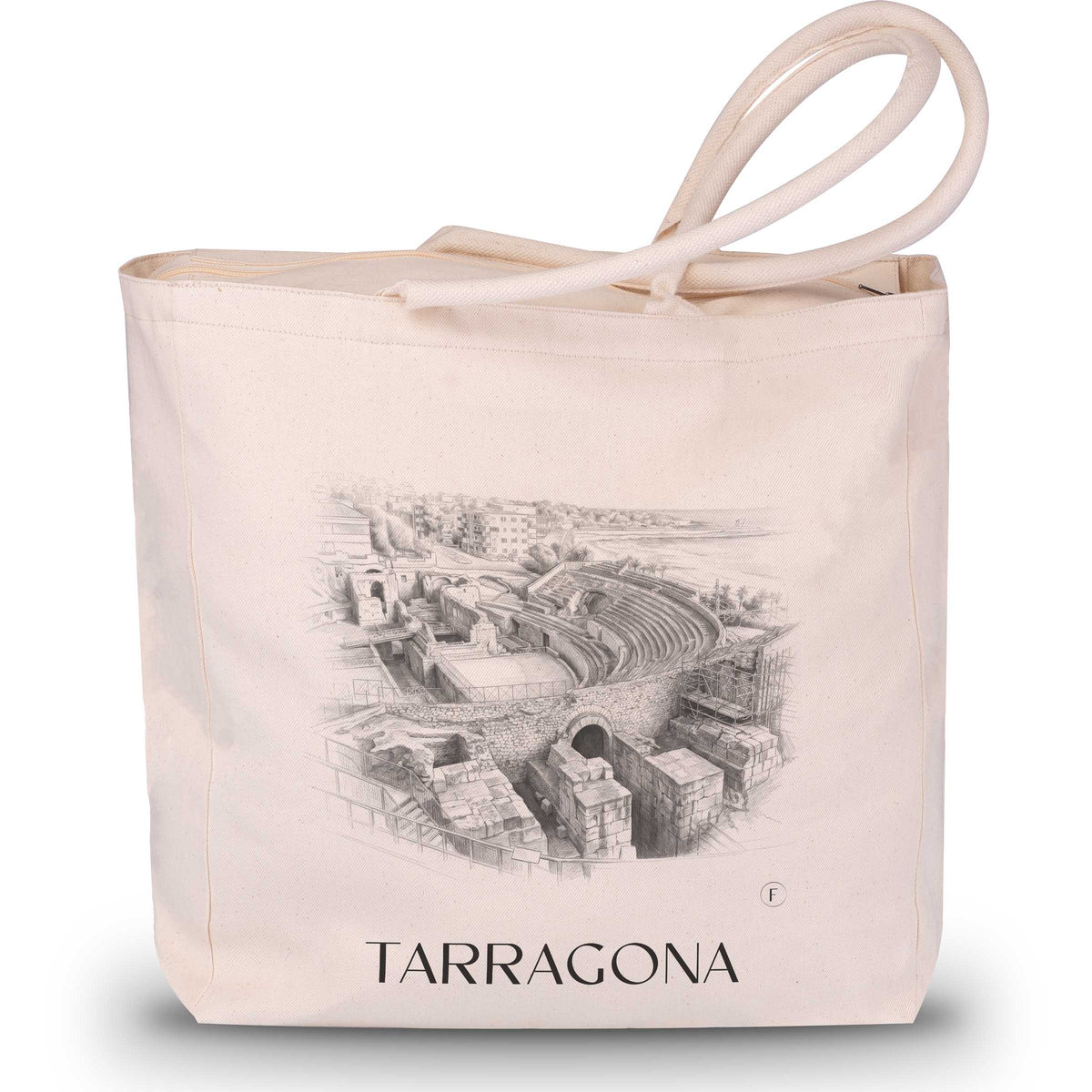 Tarragona Shopping Tasche - Spanien - Spanien Tote Bag - Einkaufstasche im Zeichnung Stil - favplace