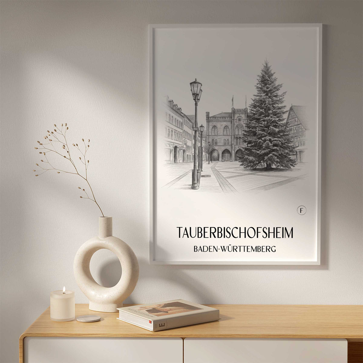tauberbischofsheim-baden-württemberg-deutschland-poster-bleistift-zeichnung-drawing