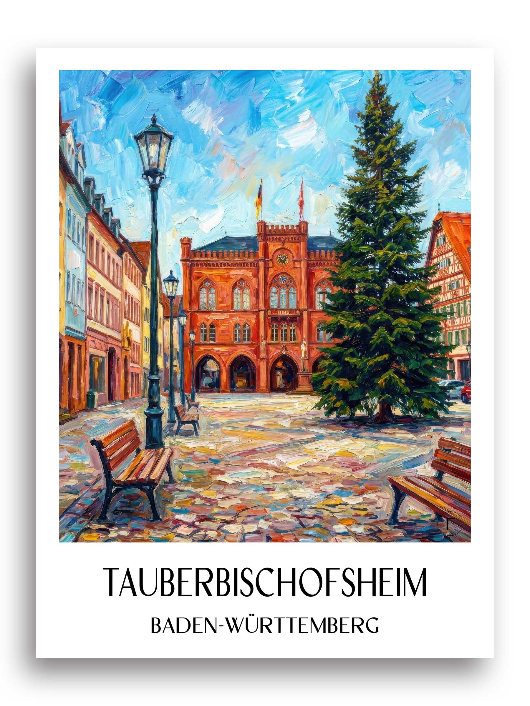 tauberbischofsheim-baden-württemberg-deutschland-poster-oil-painting-oelgemaelde