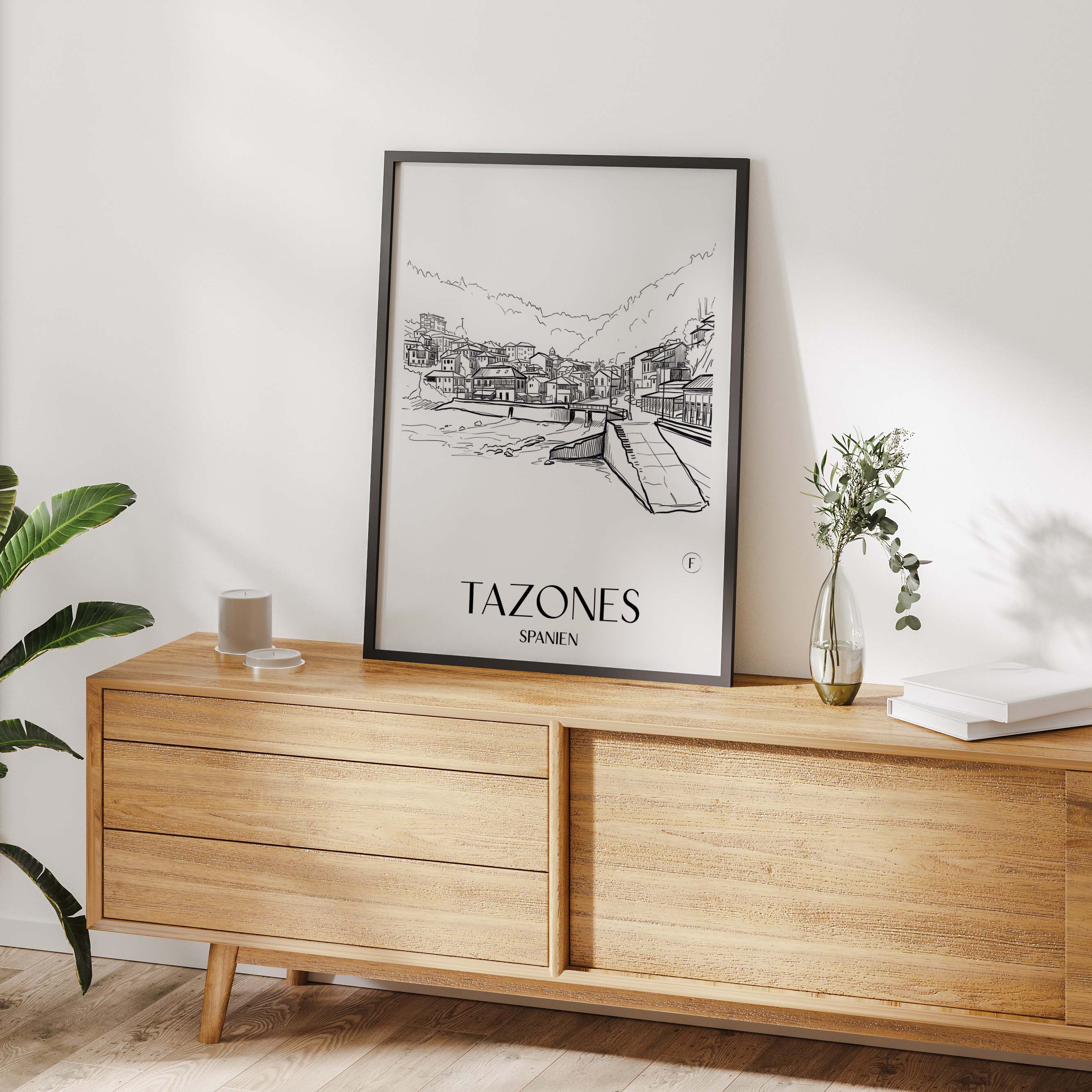 tazones-spanien-spanien-poster-skizze