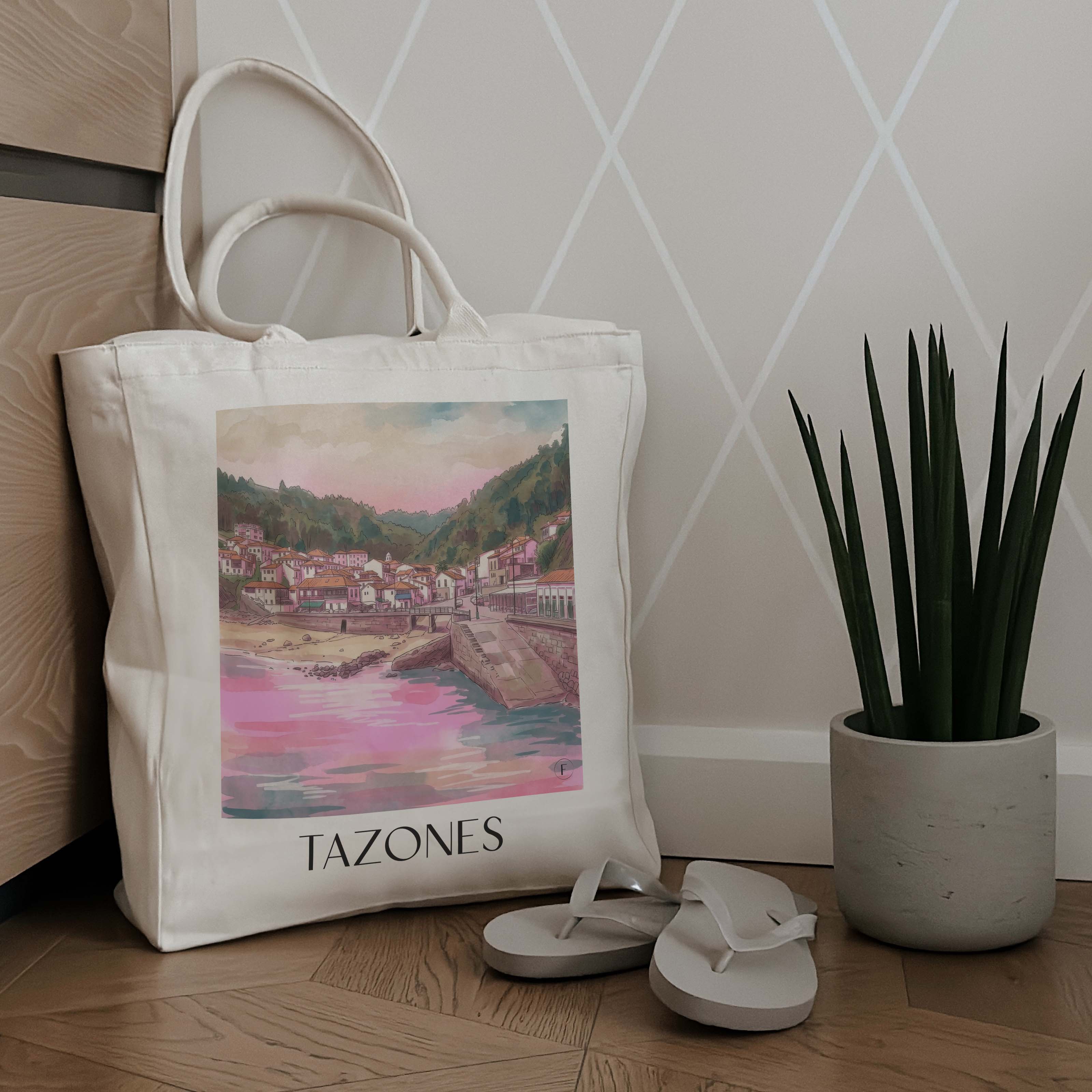 tazones-spanien-spanien-einkaufstasche-aquarell-pink-rosa