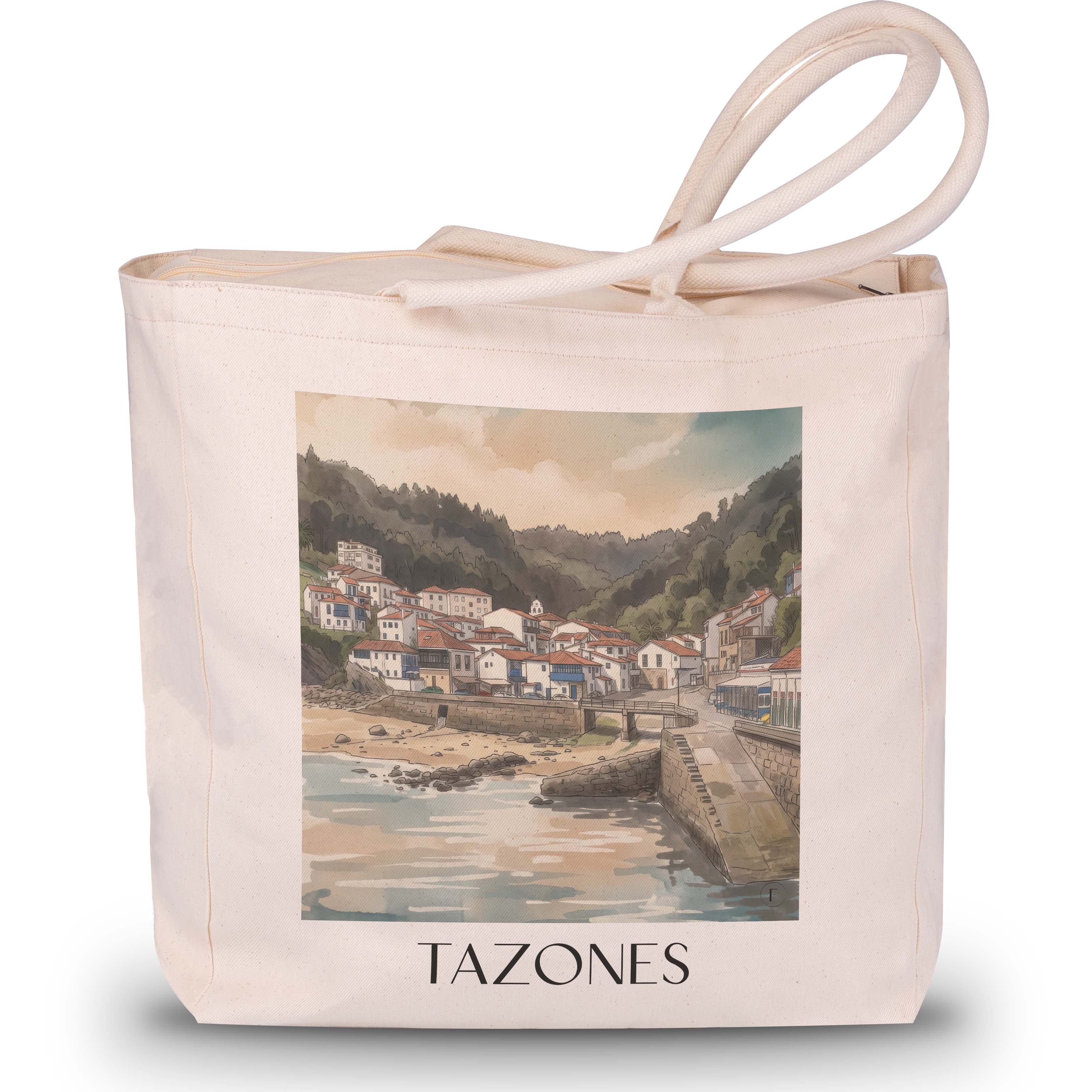 tazones-spanien-spanien-einkaufstasche-aquarell