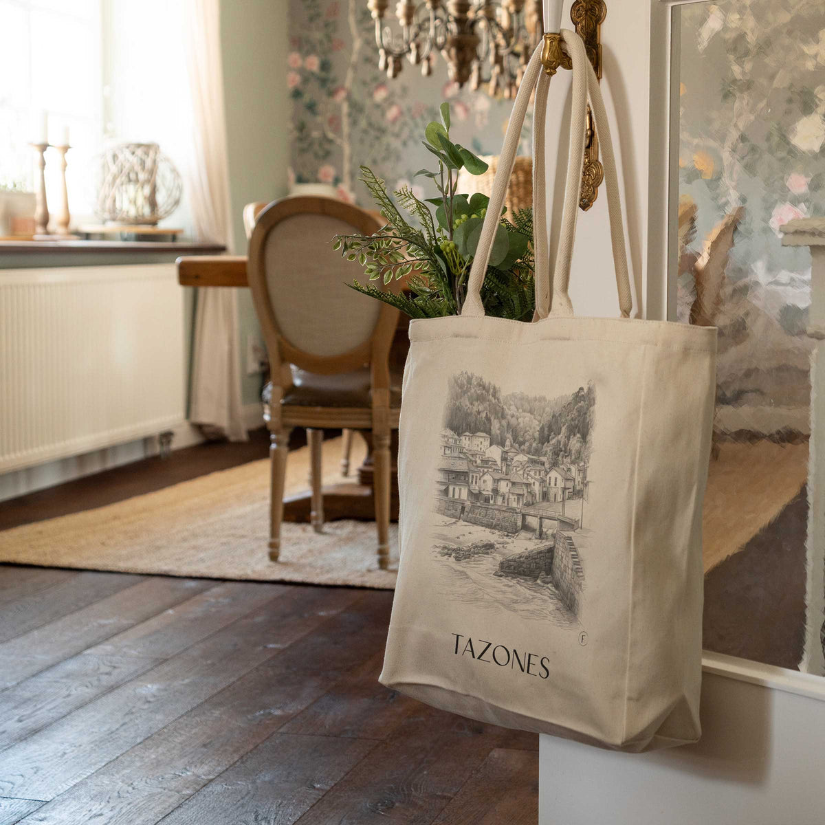 tazones-spanien-spanien-einkaufstasche-bleistift-zeichnung-drawing
