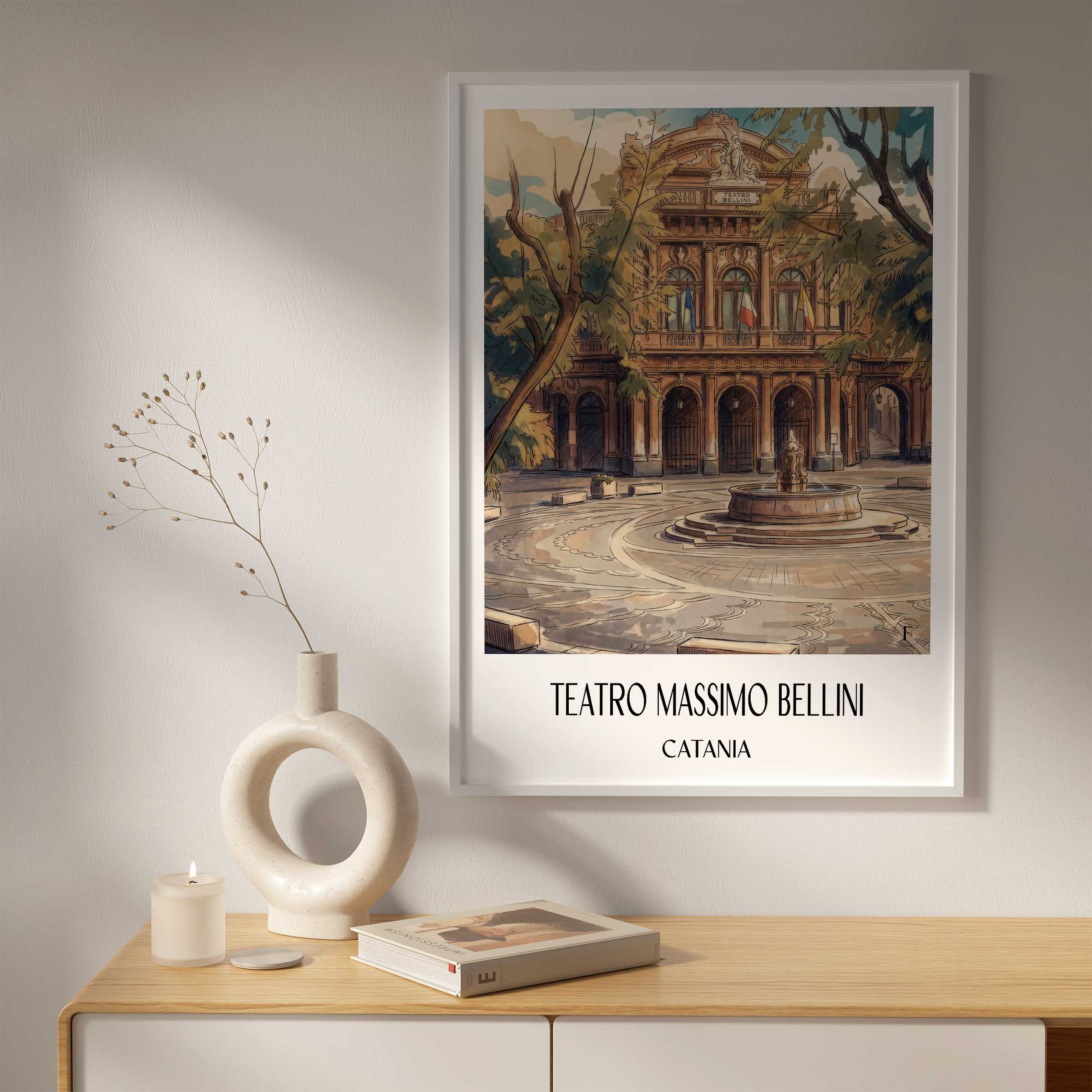 teatro-massimo-bellini-catania-italien-poster-aquarell