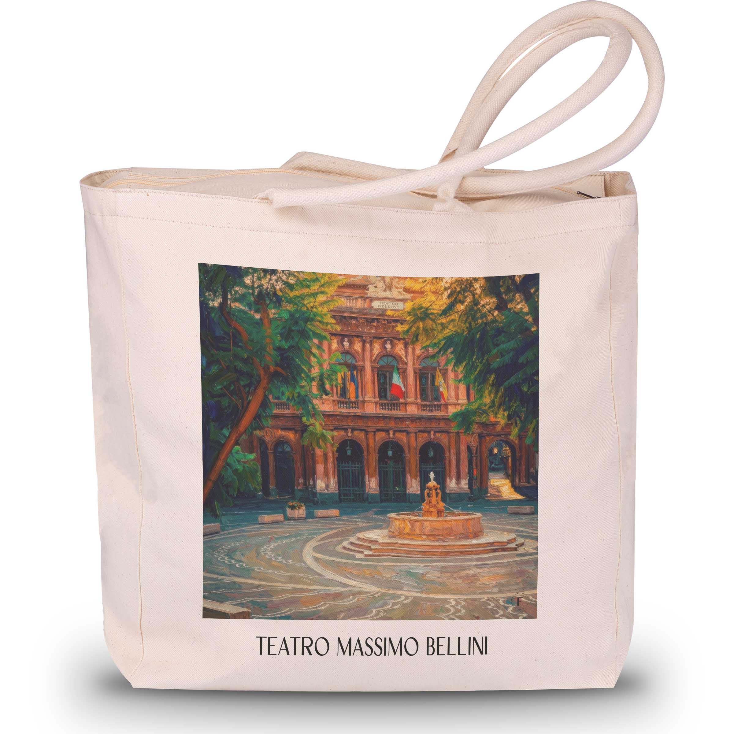 teatro-massimo-bellini-catania-italien-einkaufstasche-oil-painting-oelgemaelde