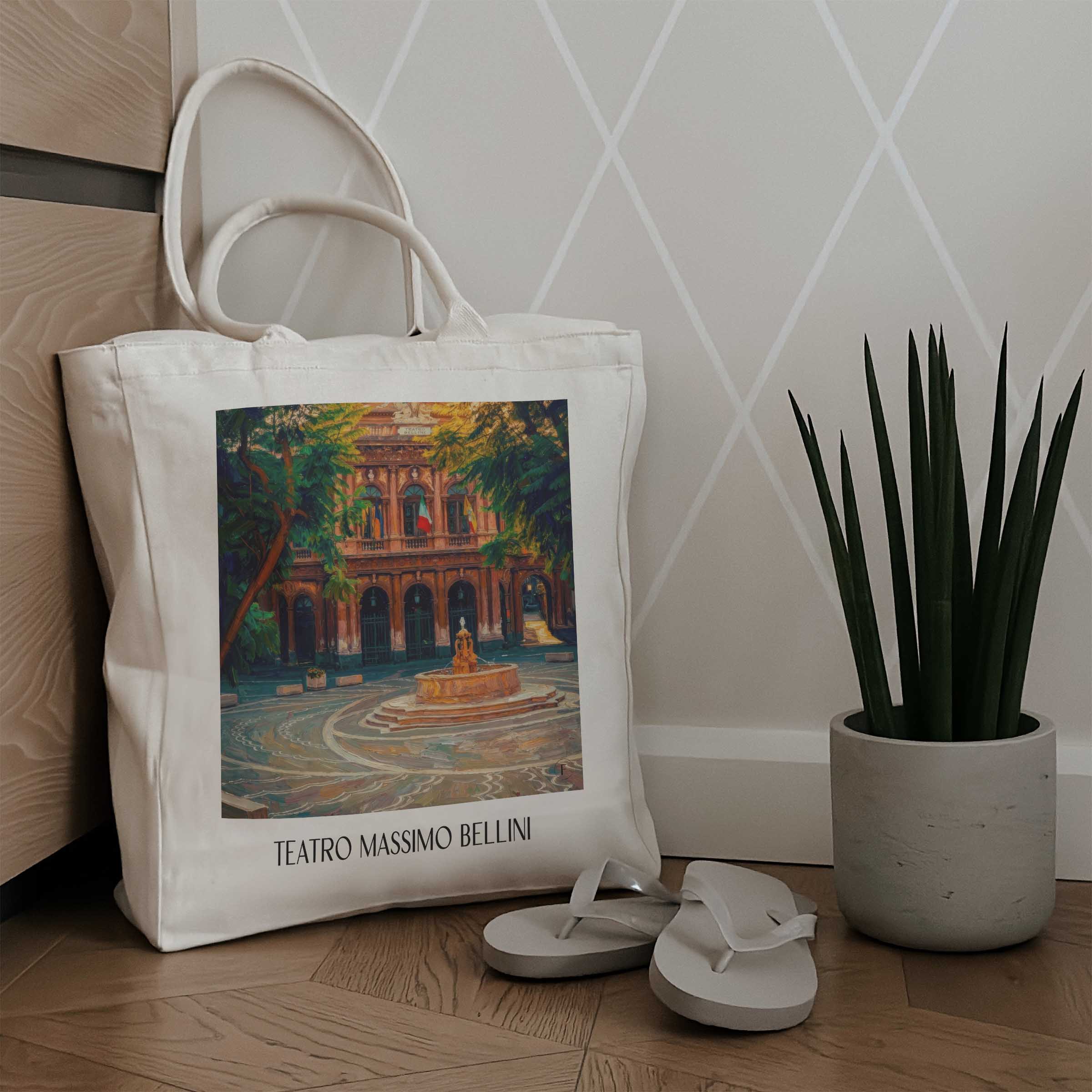 teatro-massimo-bellini-catania-italien-einkaufstasche-oil-painting-oelgemaelde