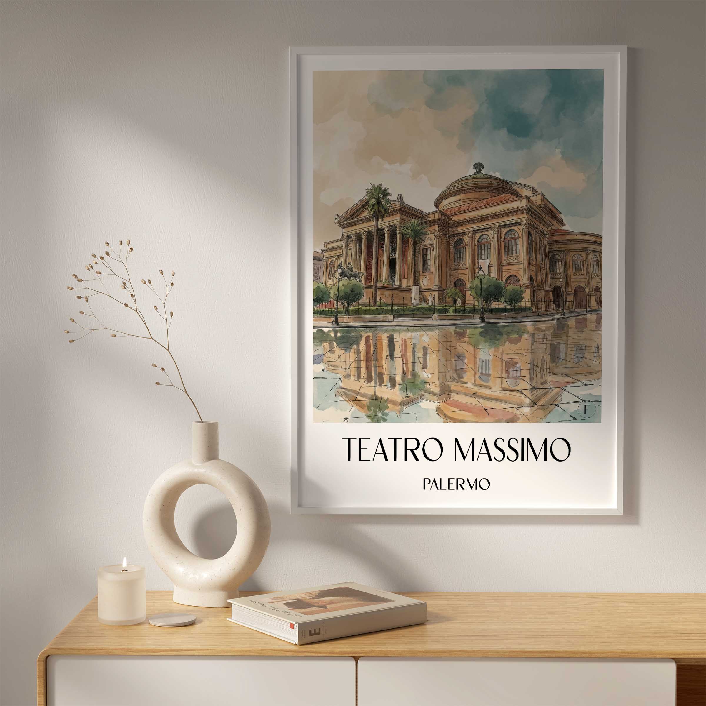 teatro-massimo-palermo-italien-poster-aquarell