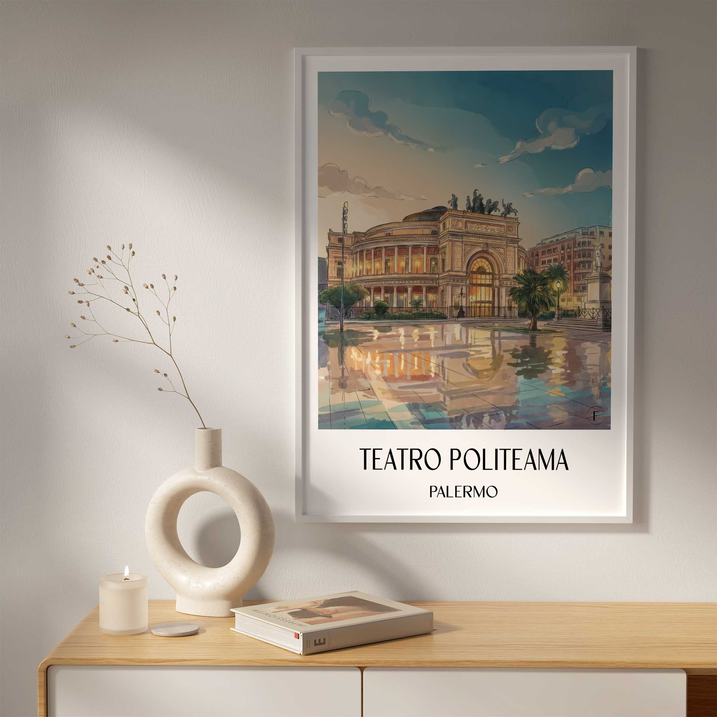 teatro-politeama-palermo-italien-poster-aquarell