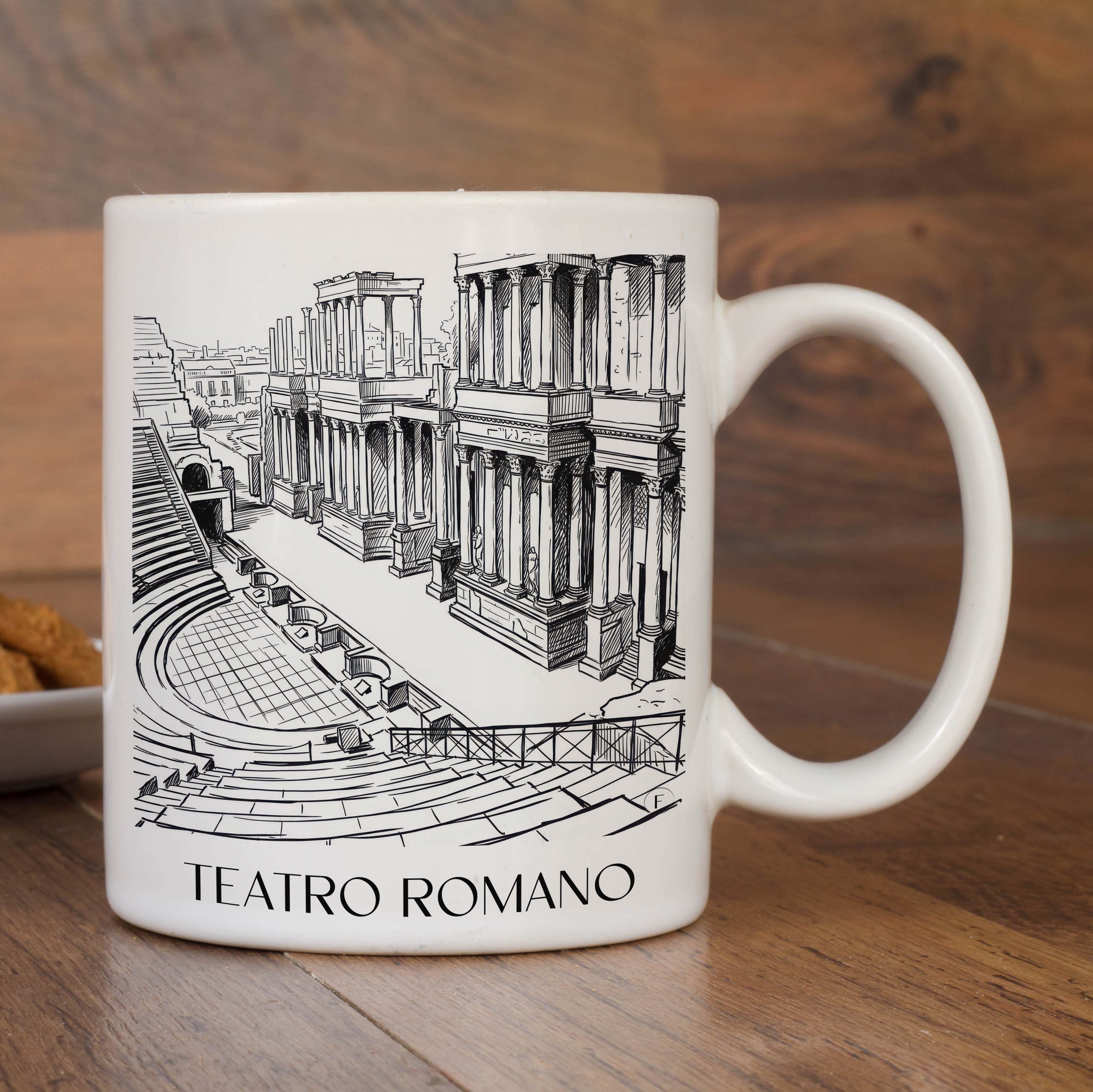 teatro-romano-mérída-spanien-kaffeebecher-skizze