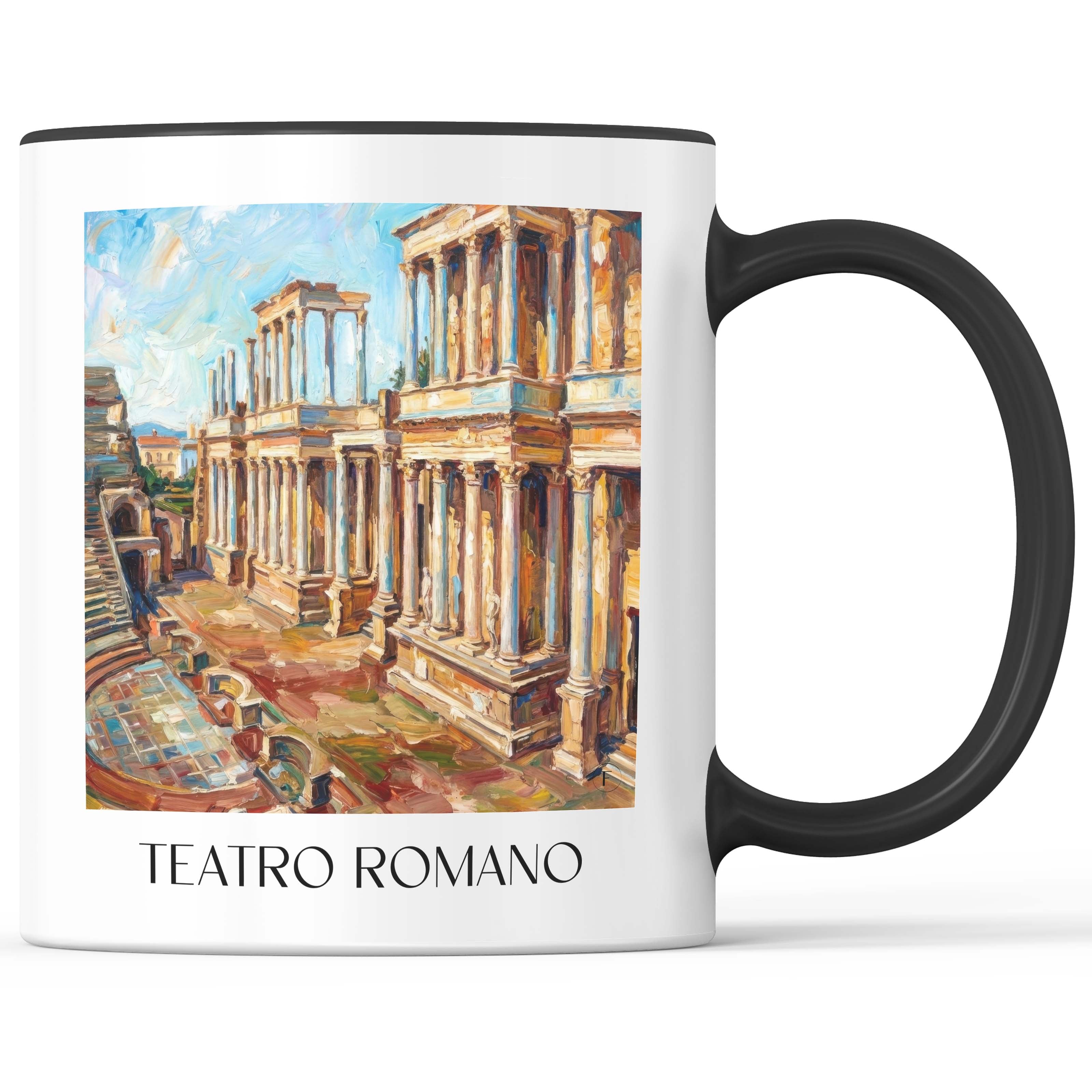 teatro-romano-mérída-spanien-kaffeebecher-oil-painting-oelgemaelde