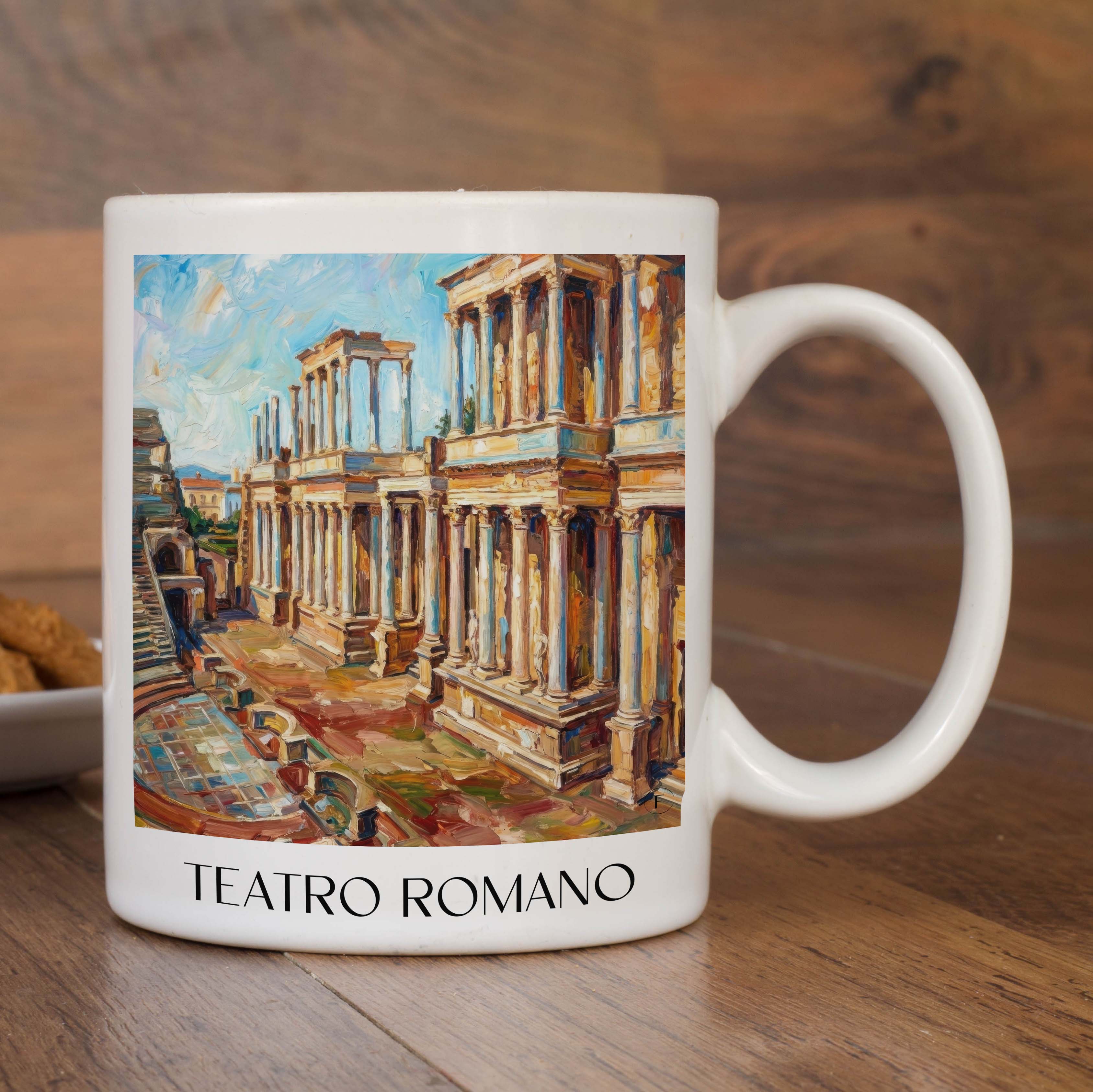teatro-romano-mérída-spanien-kaffeebecher-oil-painting-oelgemaelde