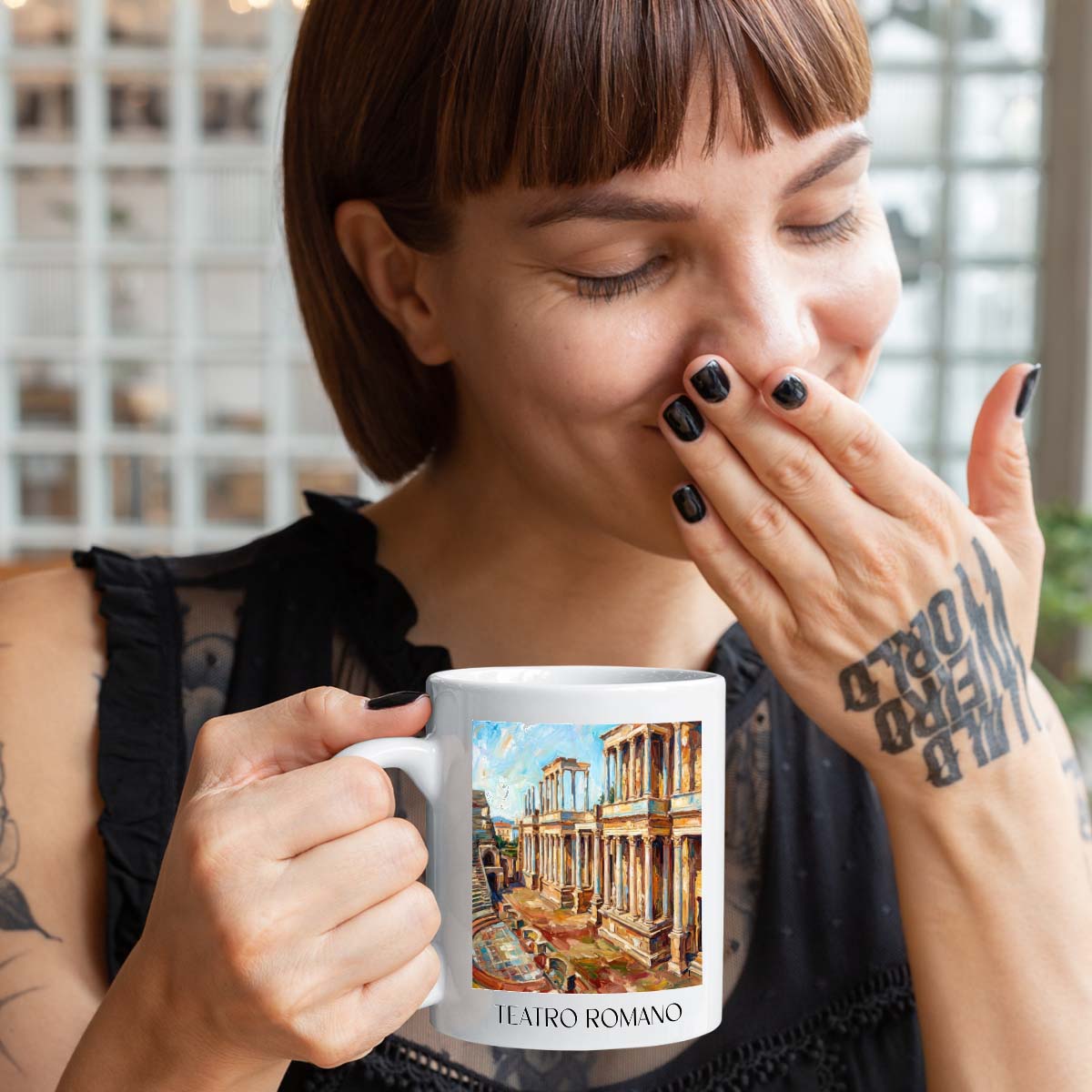teatro-romano-mérída-spanien-kaffeebecher-oil-painting-oelgemaelde