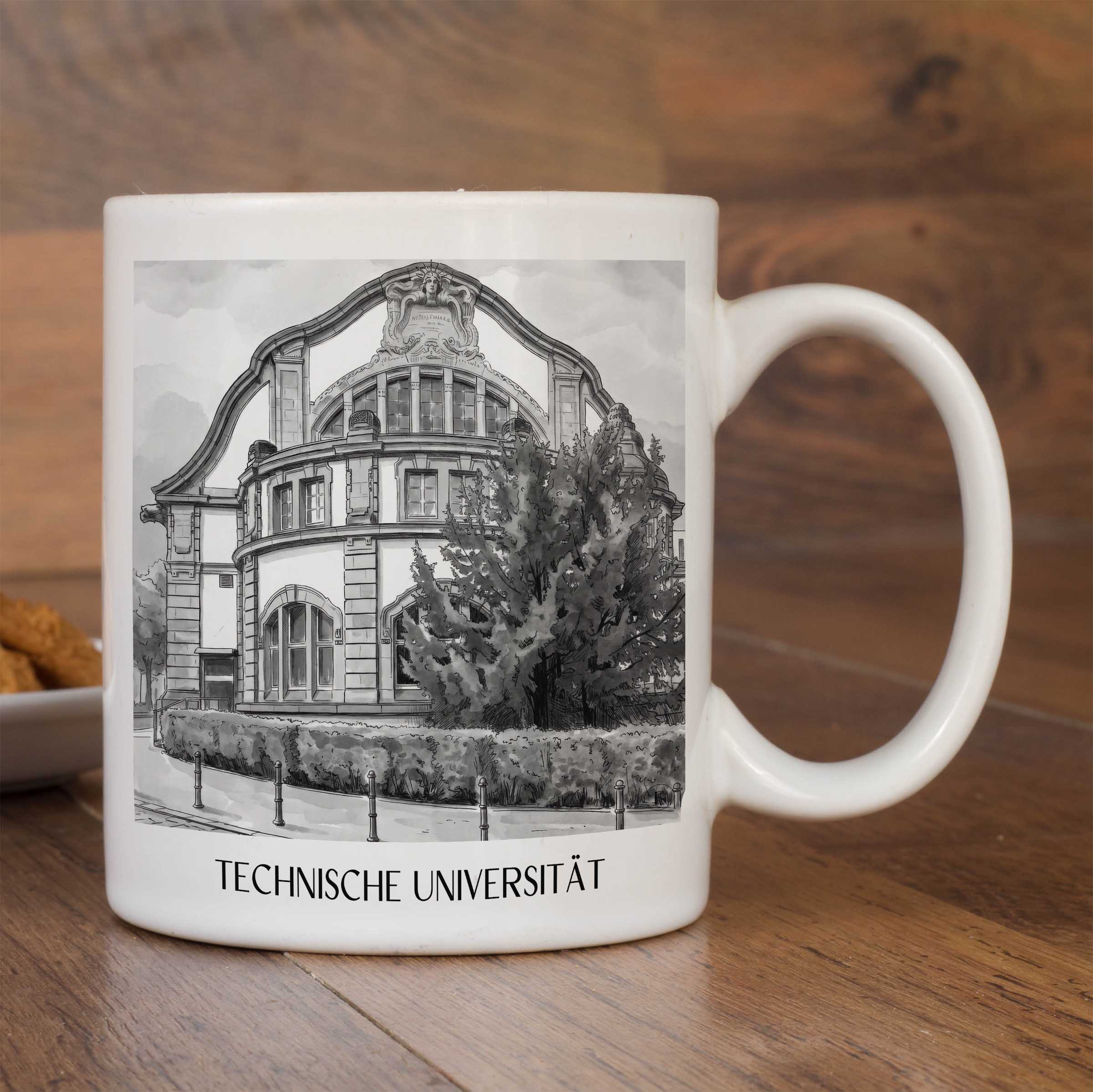 technische-universität-darmstadt-deutschland-kaffeebecher-aquarell-schwarz-weiss