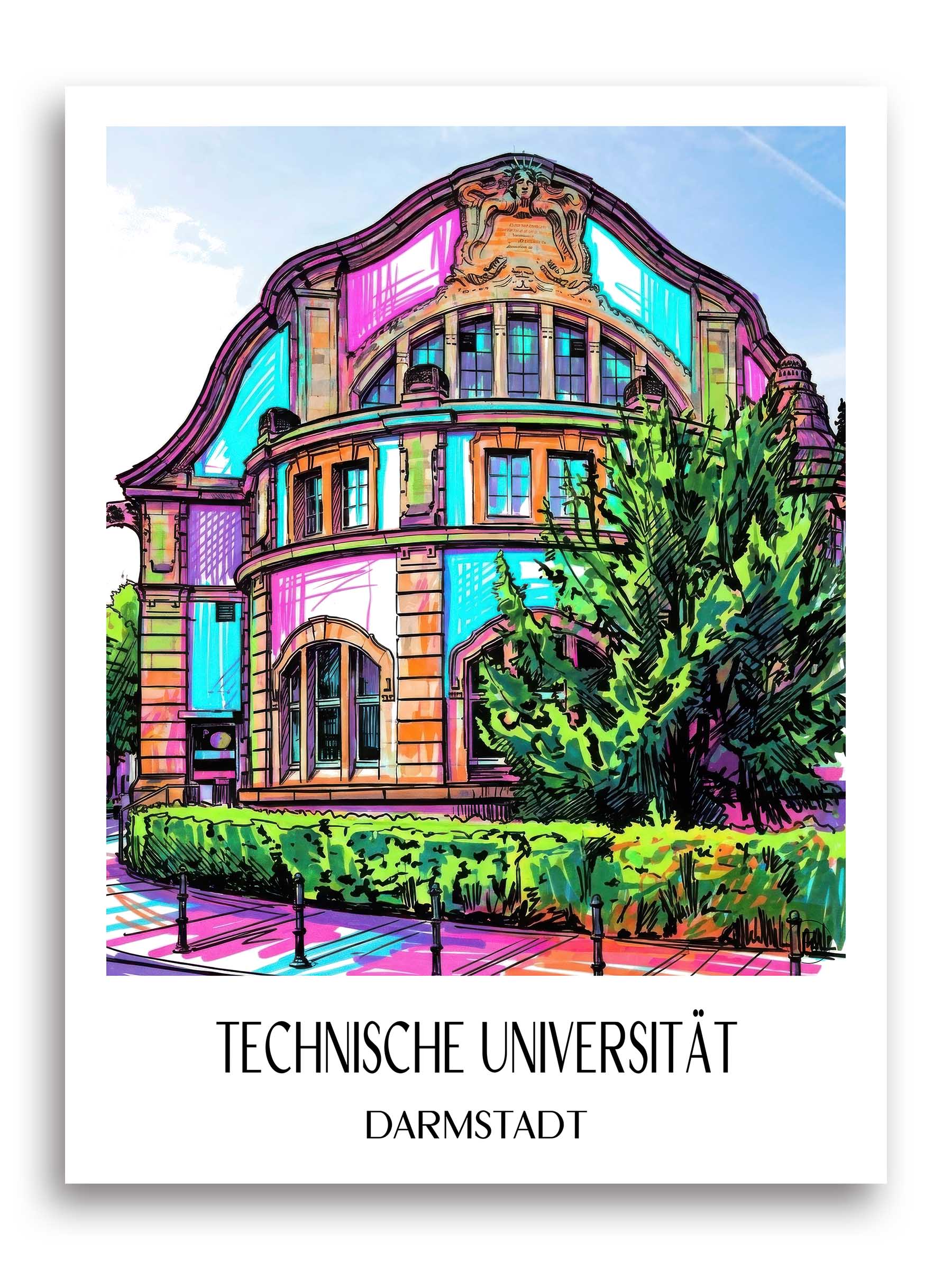 technische-universität-darmstadt-deutschland-poster-graffiti