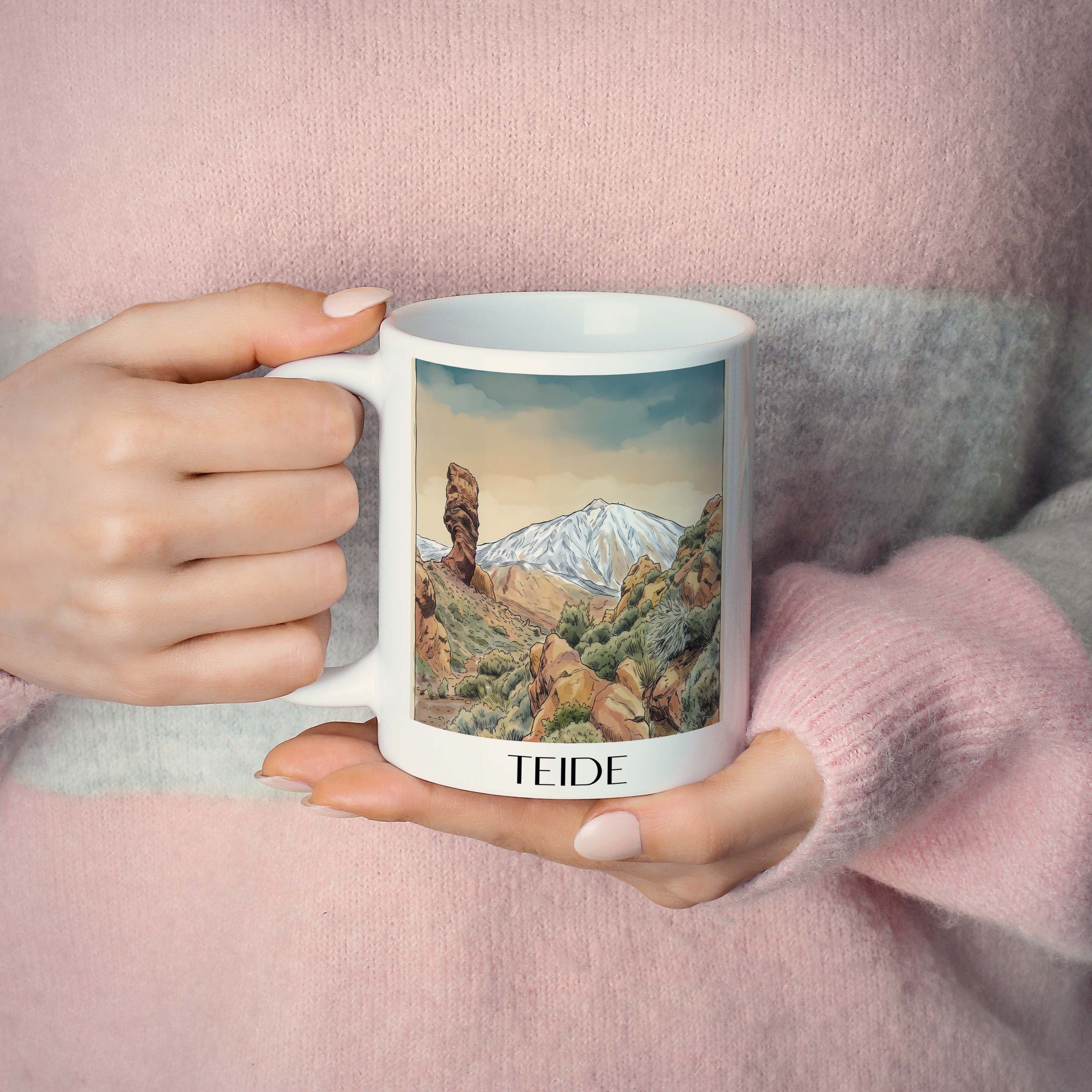 teide-teneriffa-spanien-kaffeebecher-aquarell