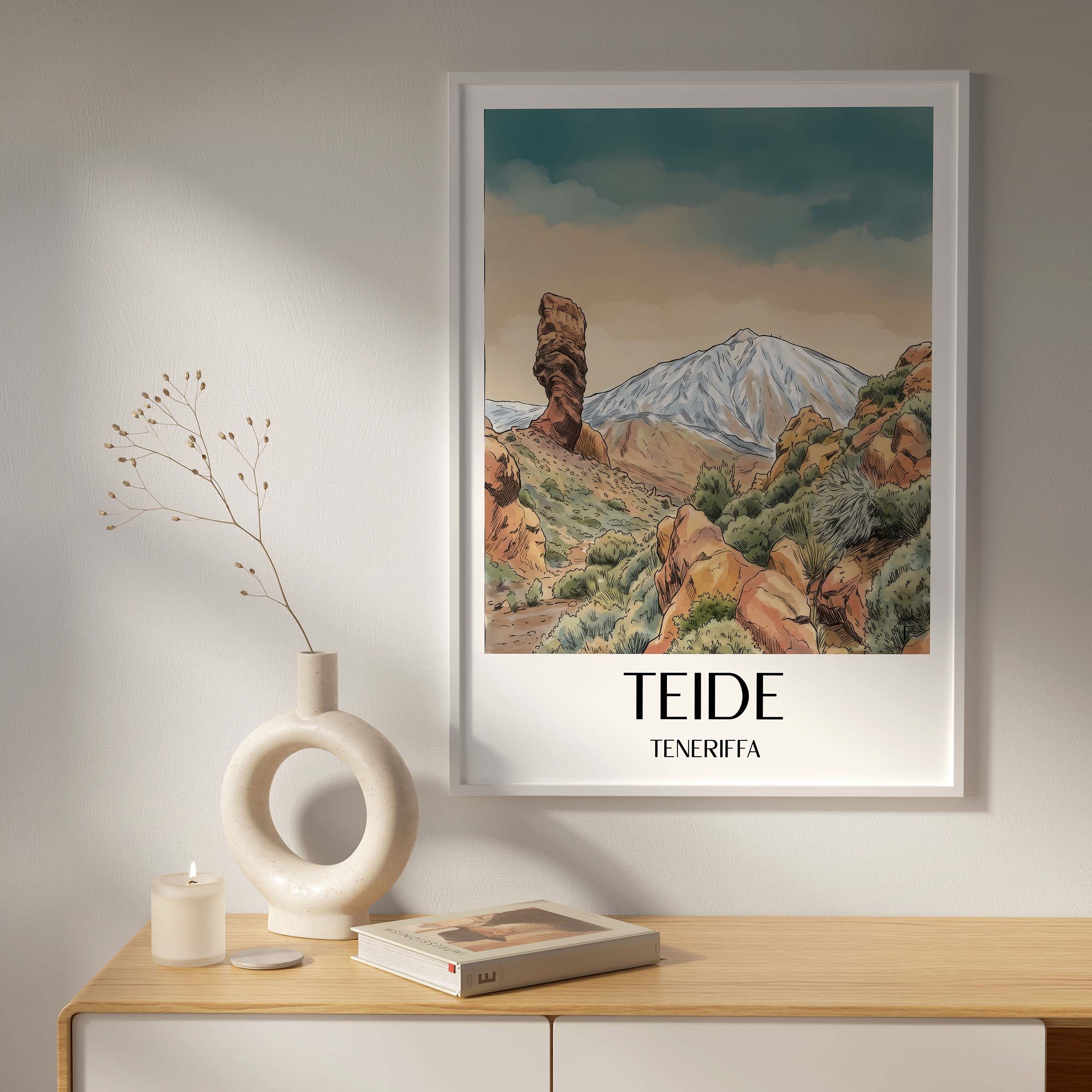 teide-teneriffa-spanien-poster-aquarell