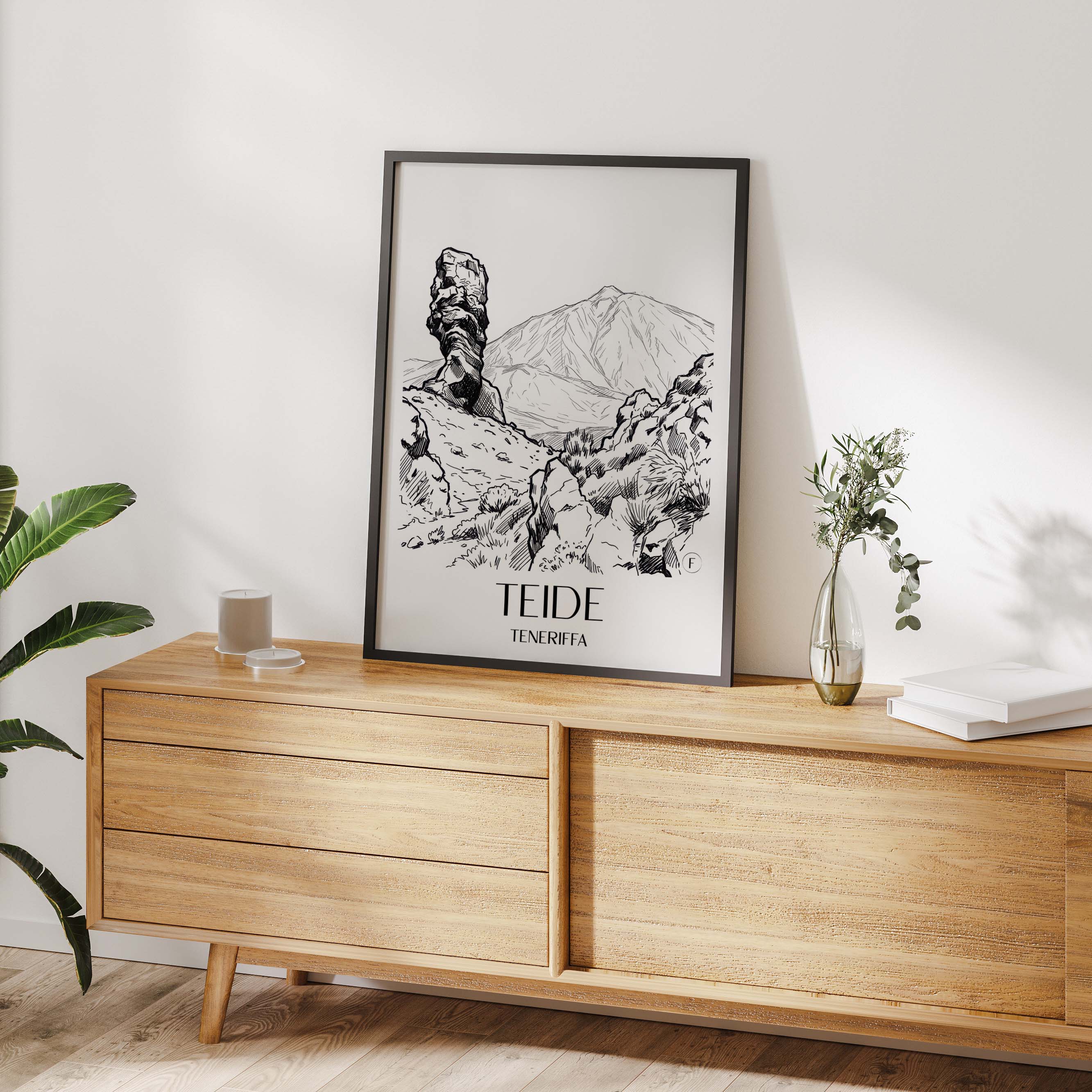 teide-teneriffa-spanien-poster-skizze