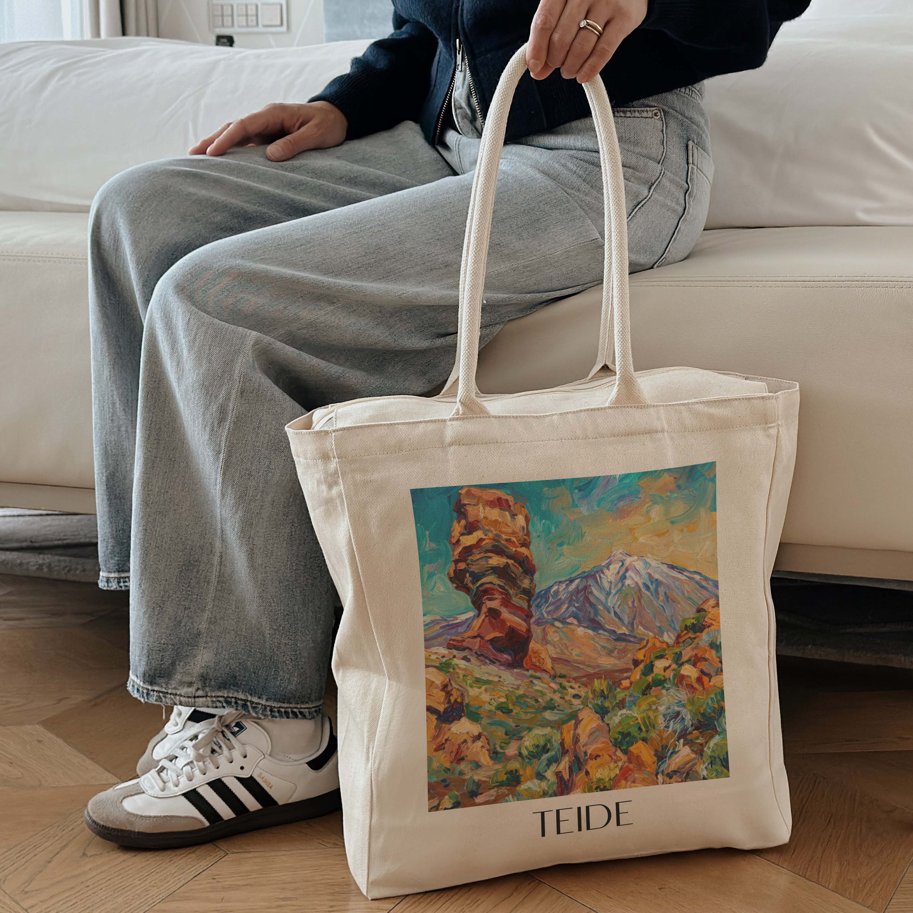 teide-teneriffa-spanien-einkaufstasche-oil-painting-oelgemaelde