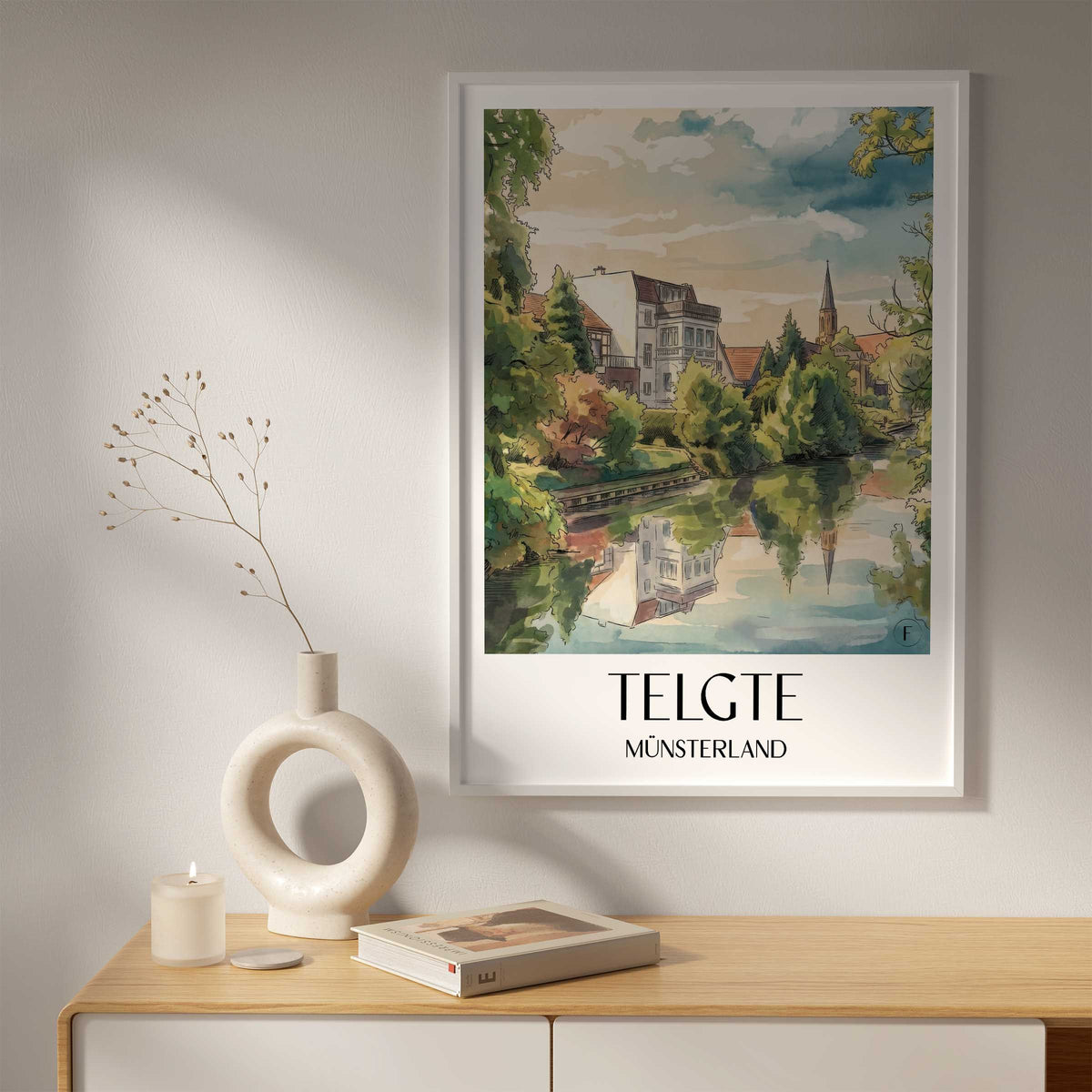telgte-münsterland-deutschland-poster-aquarell