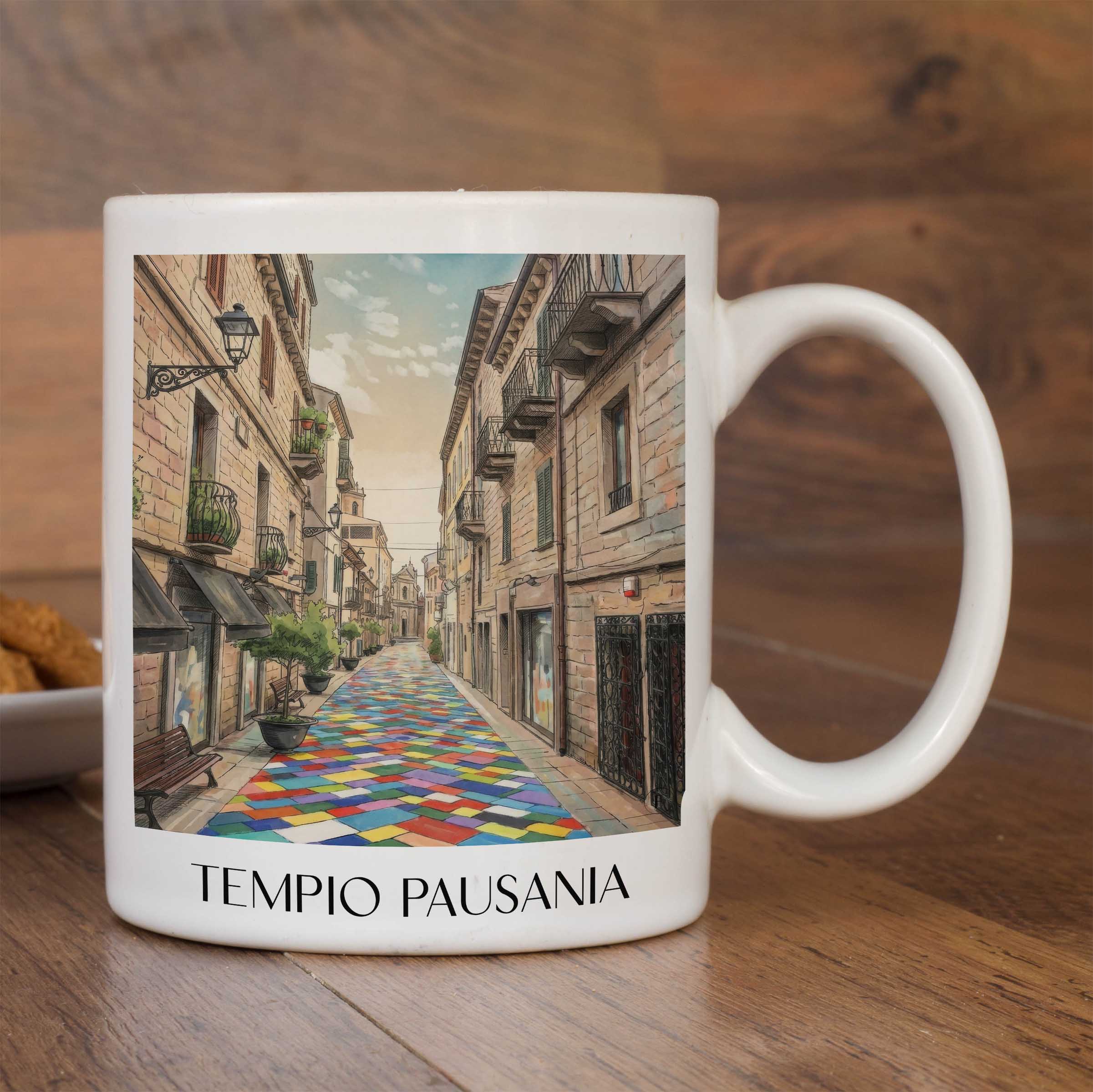 tempio-pausania-sardinien-italien-kaffeebecher-aquarell