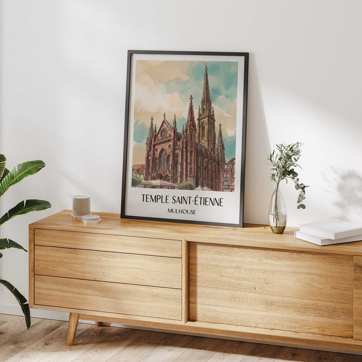 temple-saint-étienne-mulhouse-frankreich-poster-aquarell