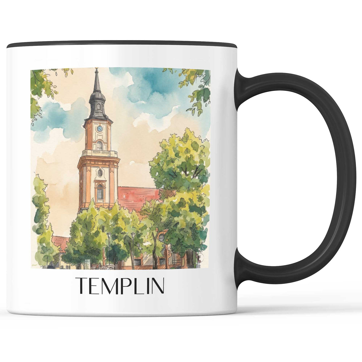 templin-uckermark-deutschland-kaffeebecher-aquarell