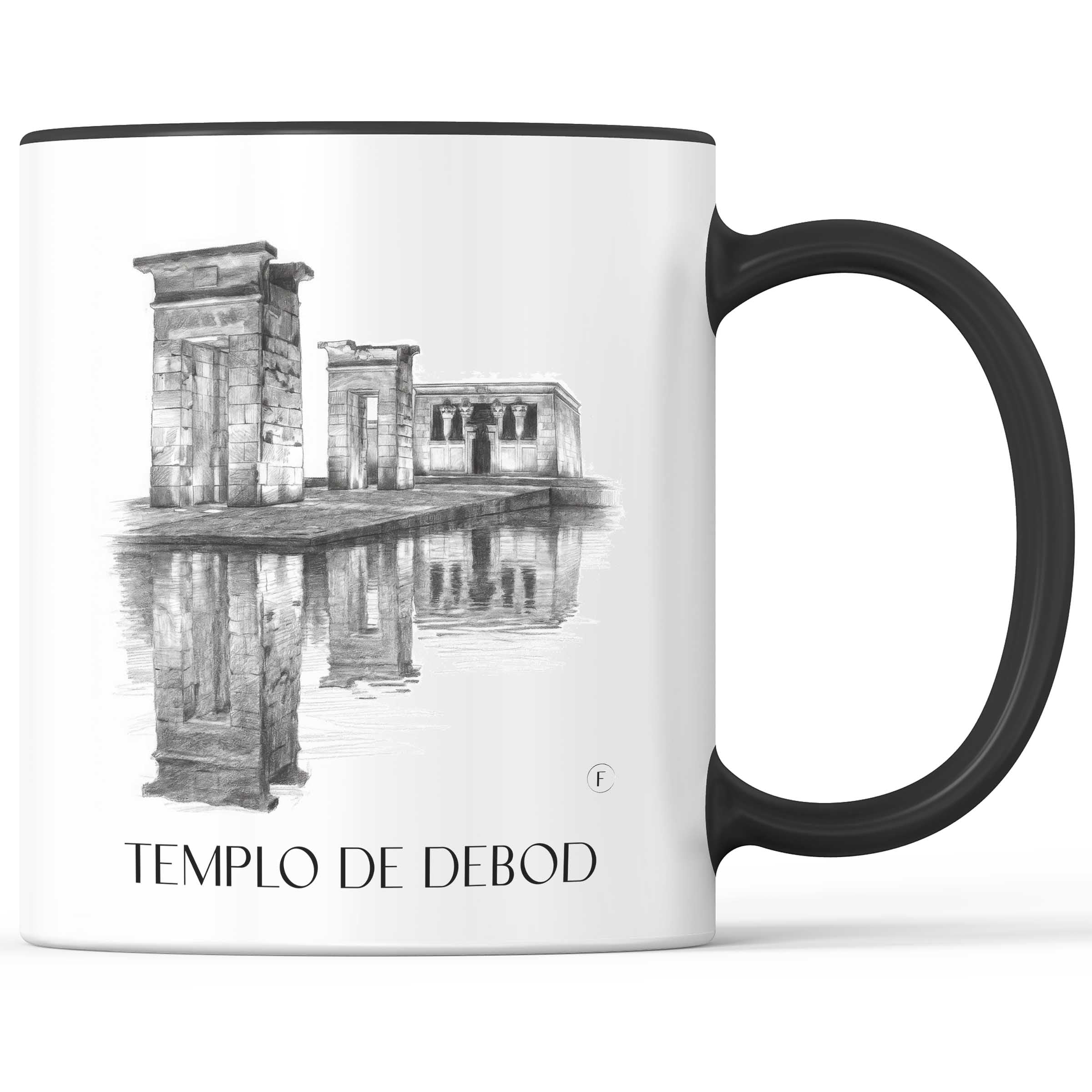 templo-de-debod-madrid-spanien-kaffeebecher-bleistift-zeichnung-drawing