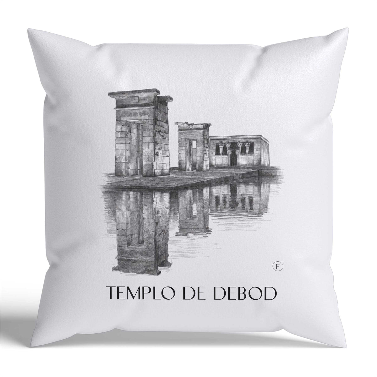 templo-de-debod-madrid-spanien-kissenbezug-bleistift-zeichnung-drawing