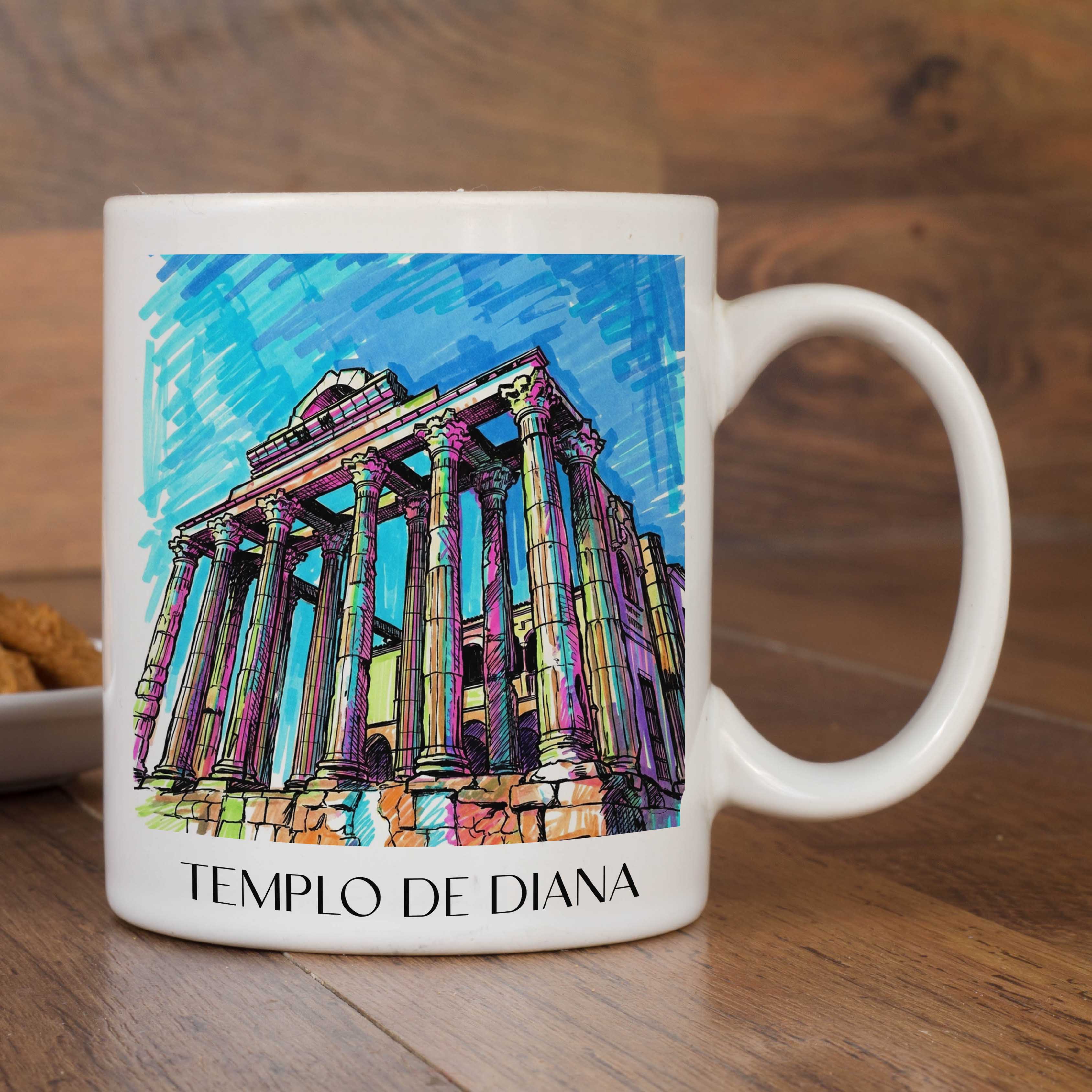 templo-de-diana-mérída-spanien-kaffeebecher-graffiti