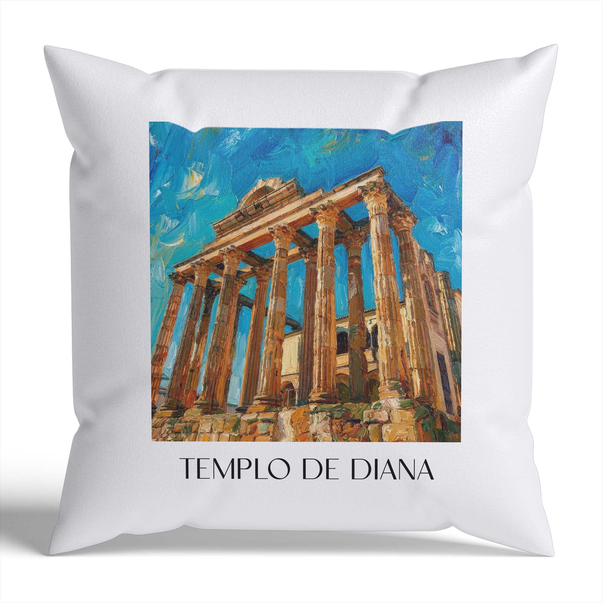templo-de-diana-mérída-spanien-kissenbezug-oil-painting-oelgemaelde